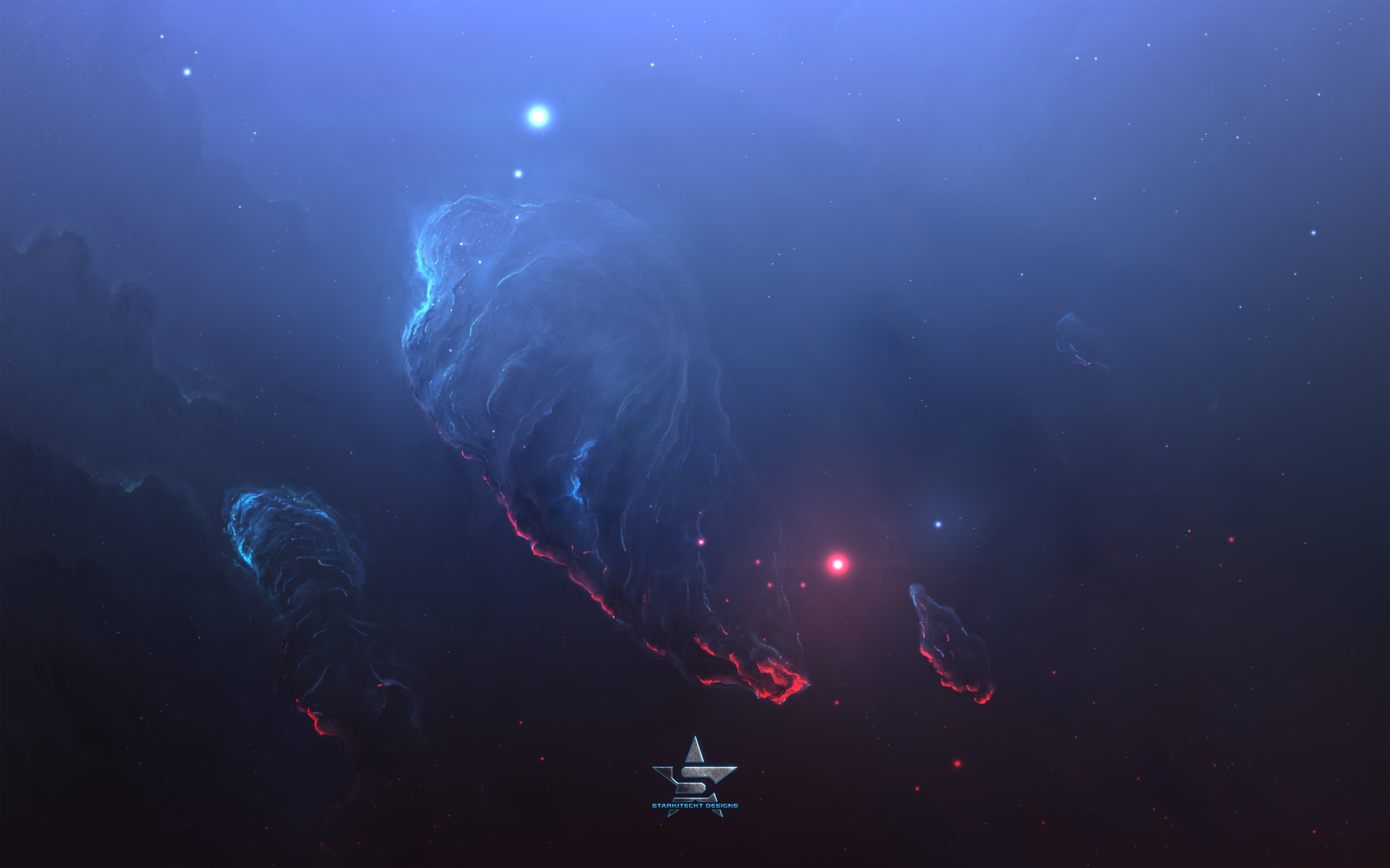 Nebula and stars in deep space HD Wallpaper