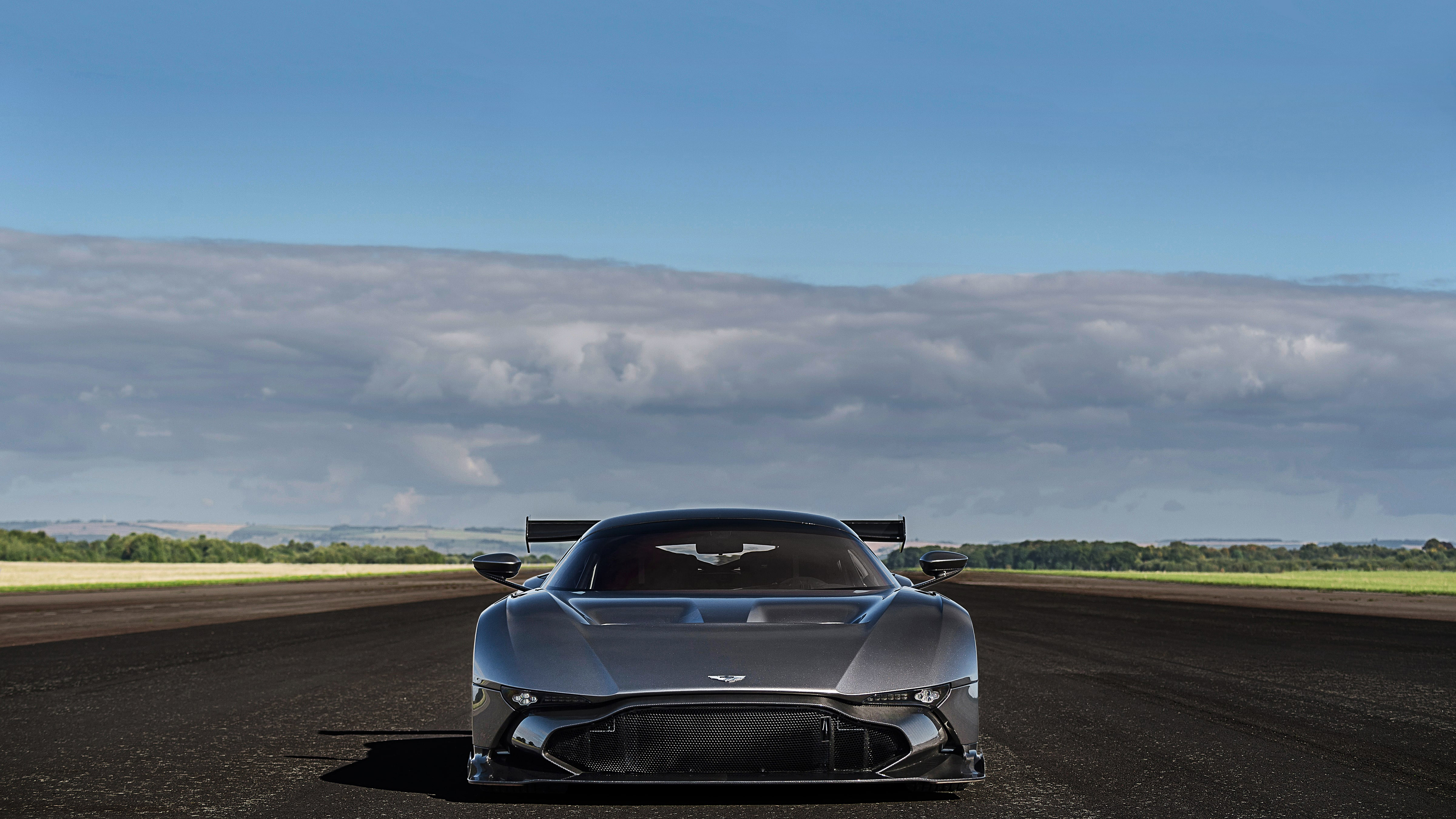 Aston Martin Vulcan Race Car on Track HD Wallpaper