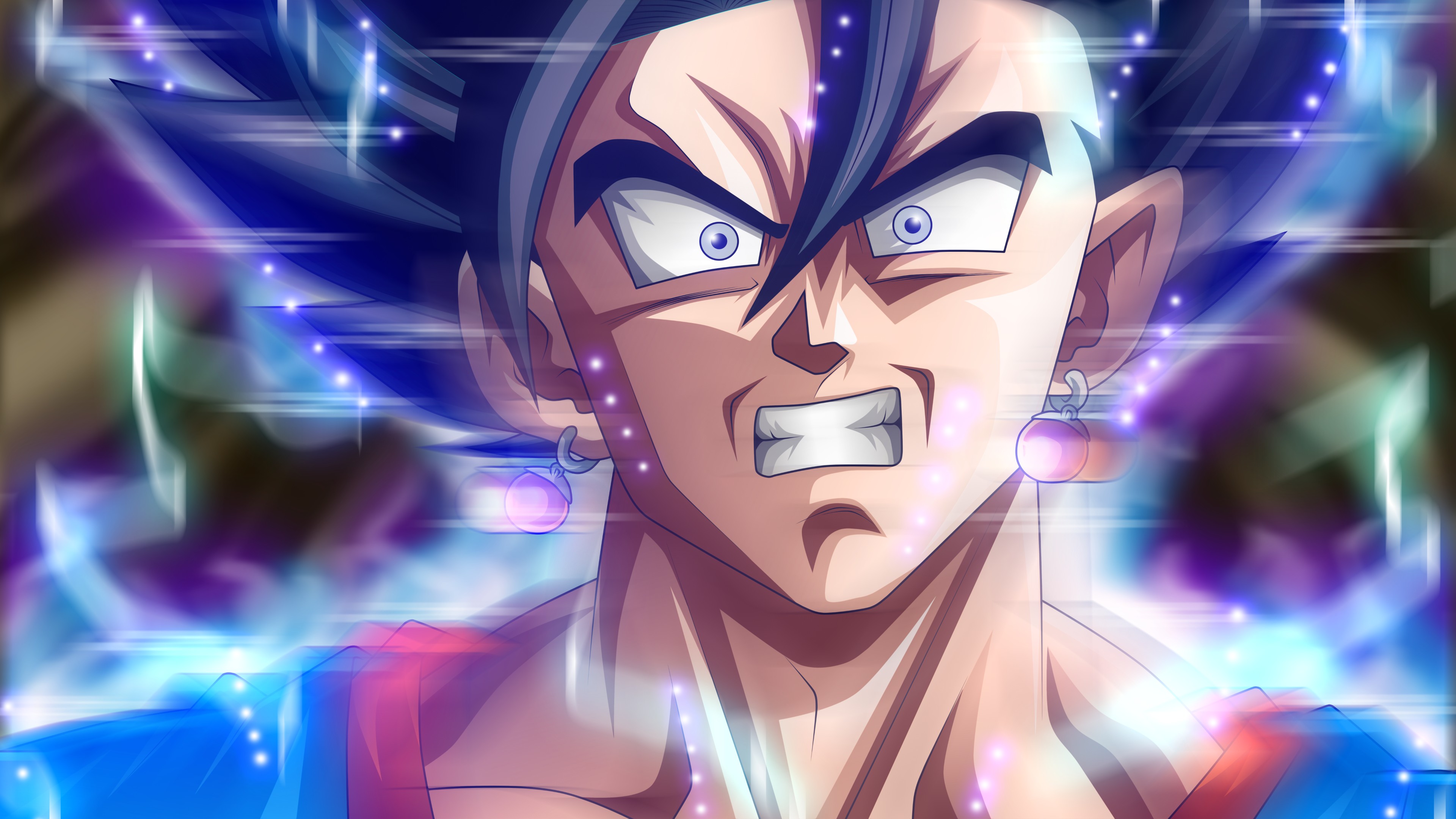 Vegito Powering Up with Intense Aura Dragon Ball FighterZ HD Wallpaper