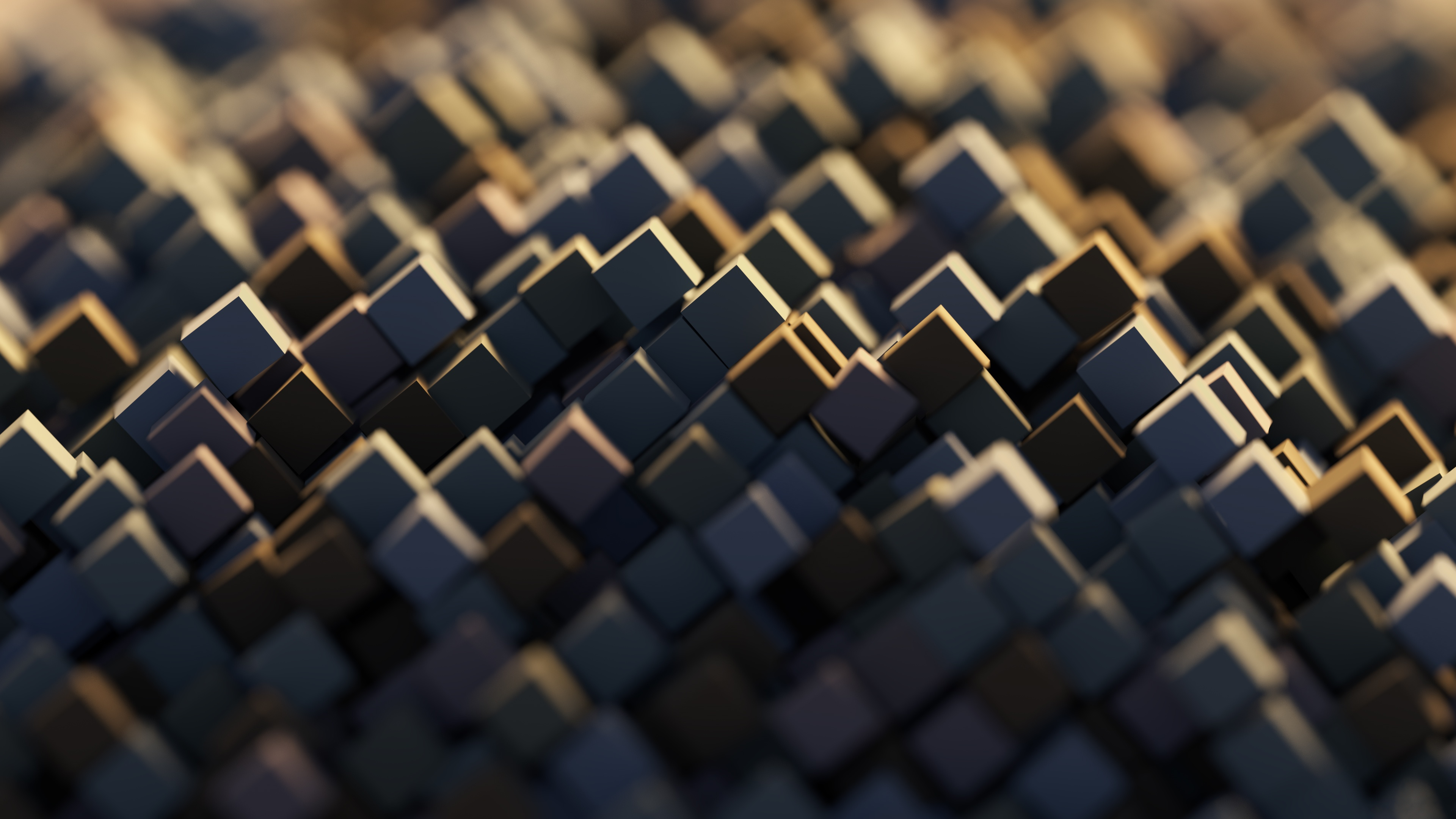 Abstract 3D Cubes Pattern 4K HD Wallpaper