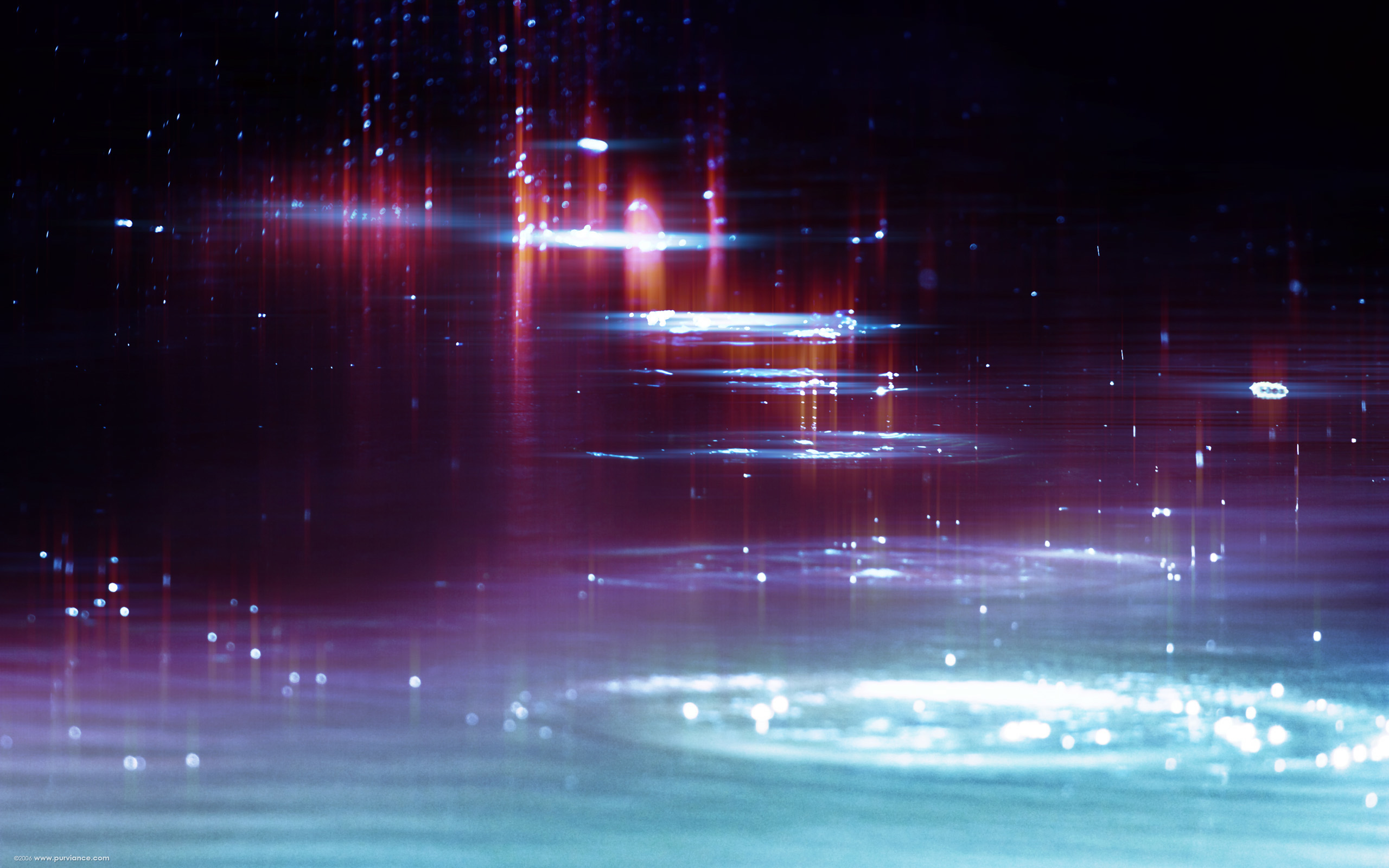 Abstract light streaks on water surface HD Wallpaper