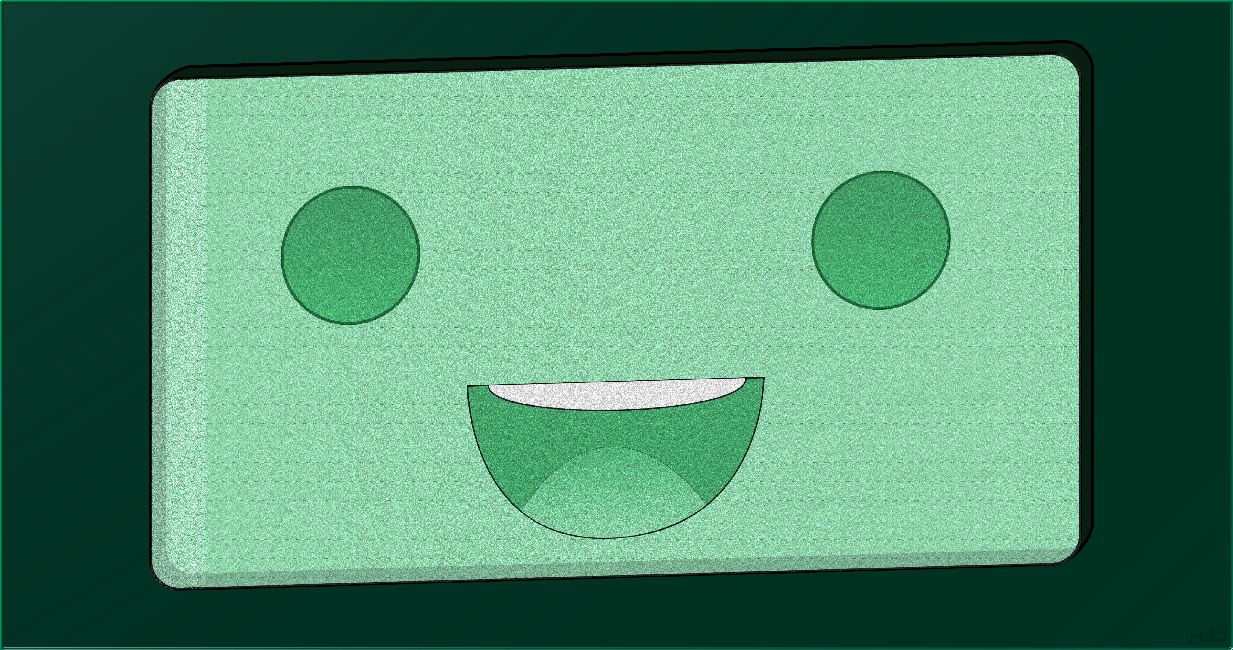 BMO from Adventure Time, Retro Smile HD Wallpaper