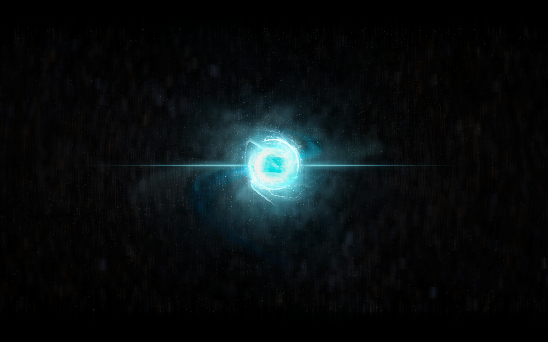Abstract blue energy vortex with light streak HD Wallpaper