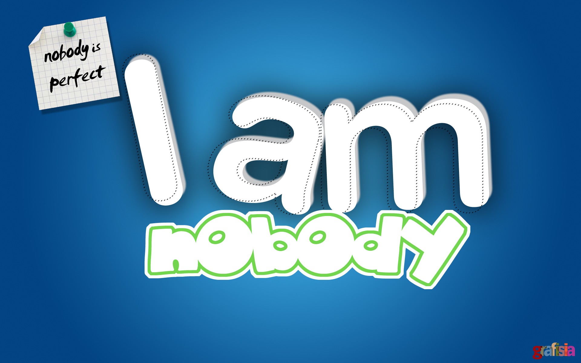 I am nobody statement HD Wallpaper