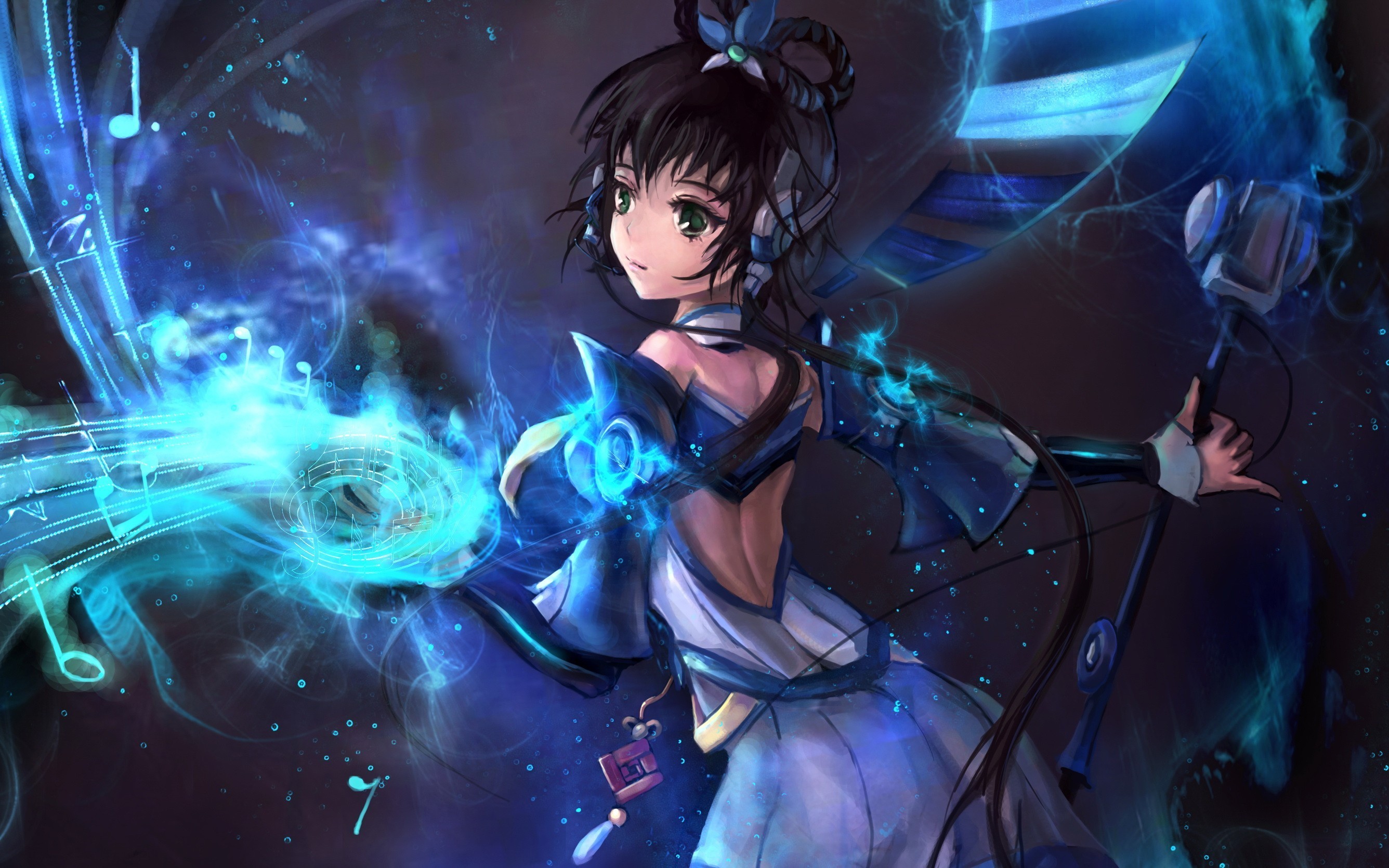 Luo Tianyi with musical magic HD Wallpaper