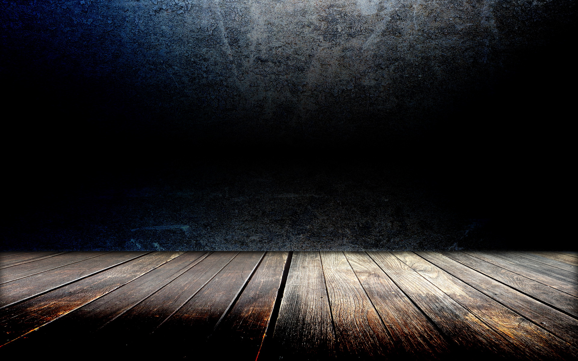Wooden floor and dark wall HD Wallpaper