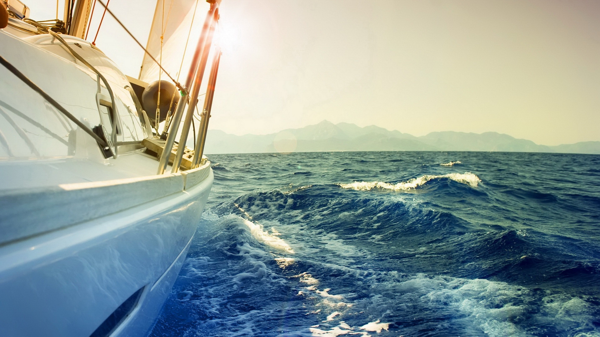 Sailing Ship on the Ocean HD Wallpaper