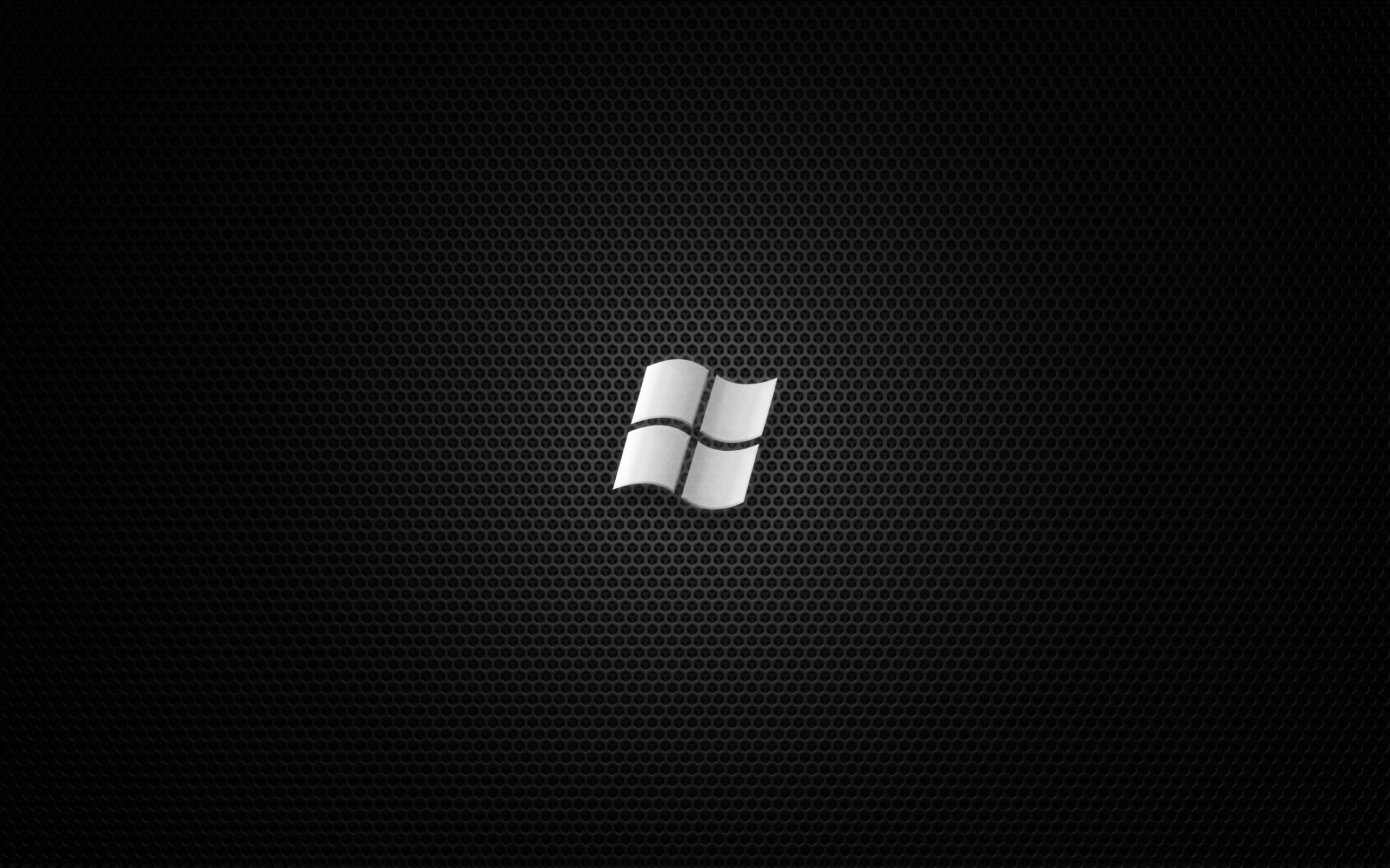 Windows 7 logo on black perforated background HD Wallpaper