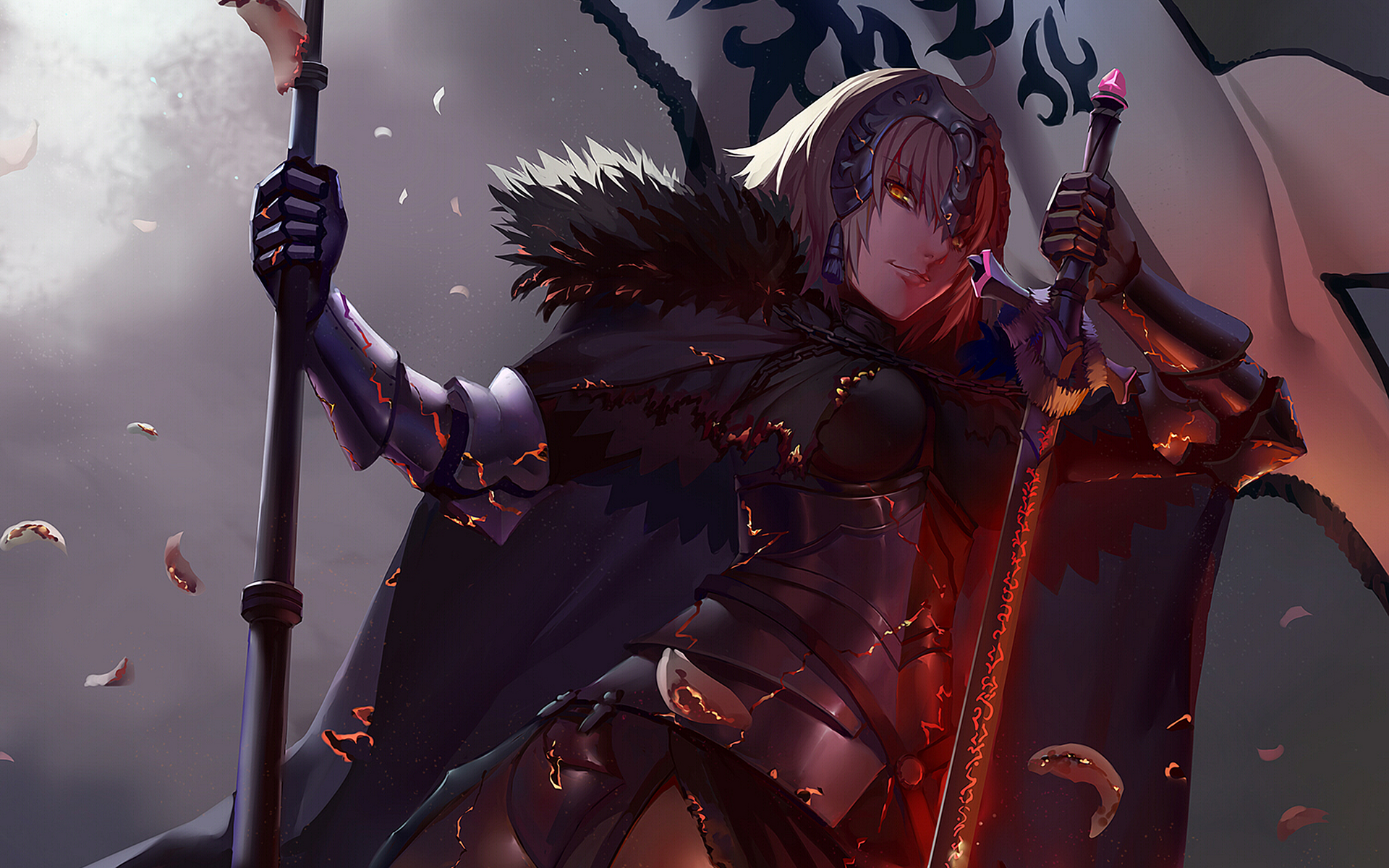 Jeanne d'Arc Alter from Fate/Grand Order HD Wallpaper