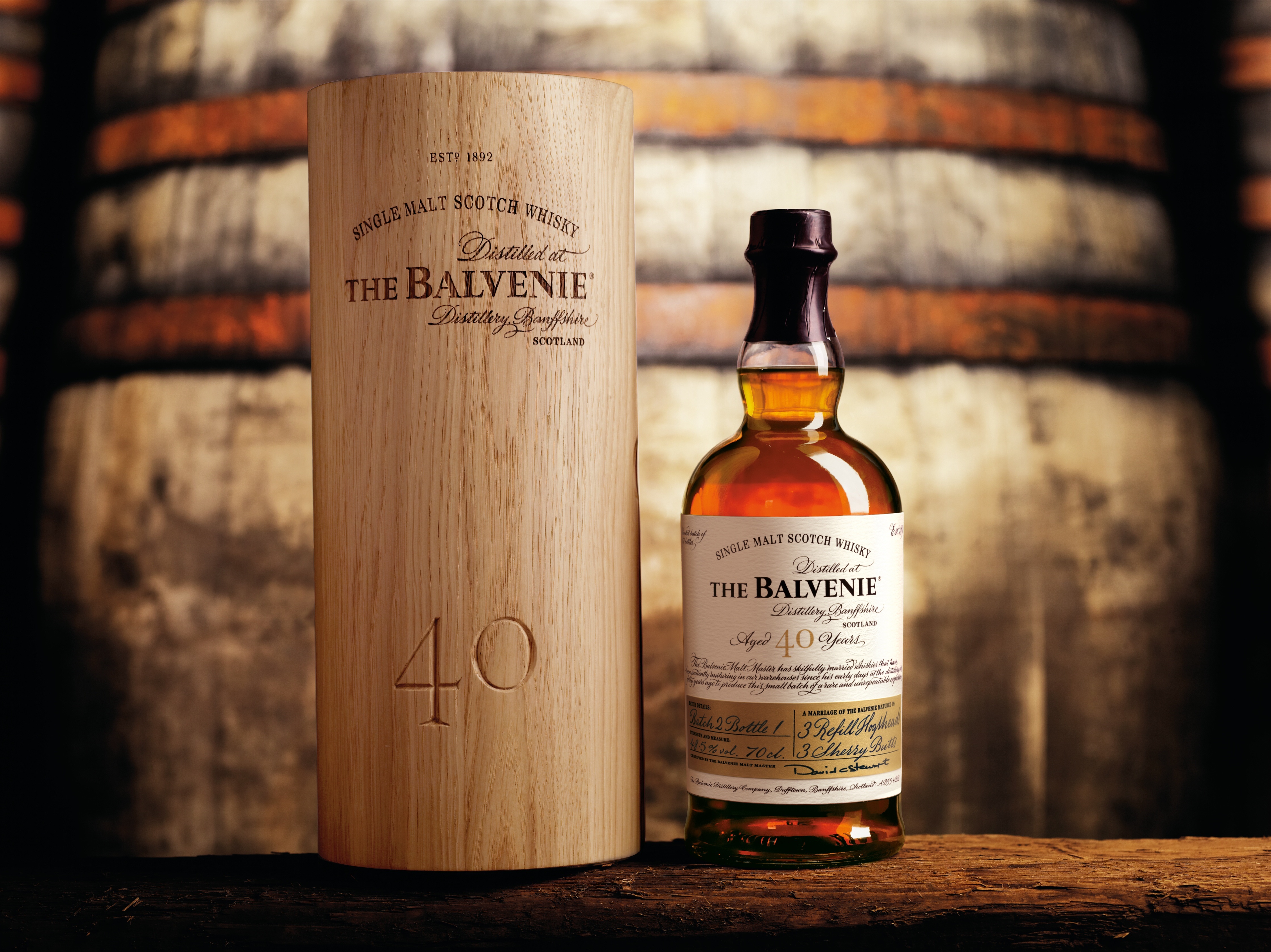 The Balvenie 40 Year Old Single Malt Scotch Whisky HD Wallpaper
