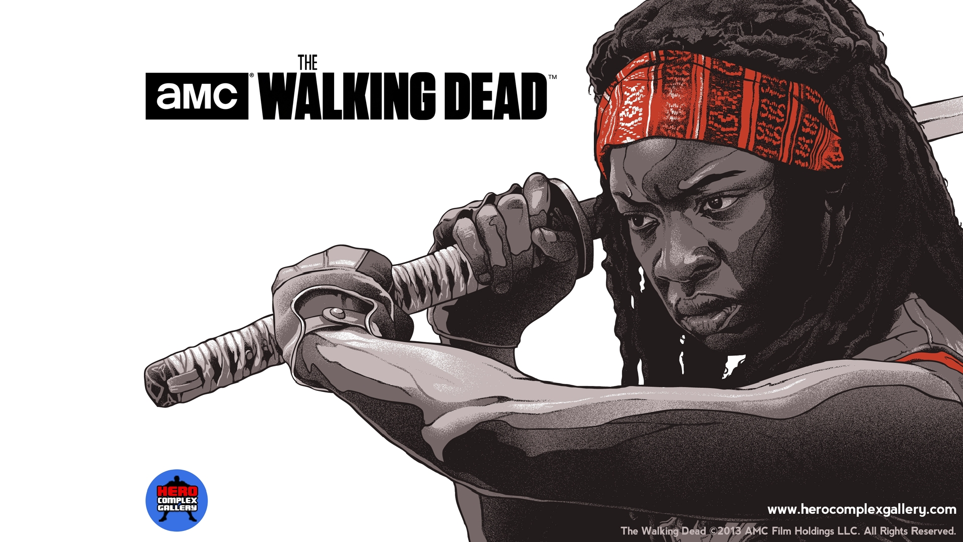 Michonne from The Walking Dead HD Wallpaper