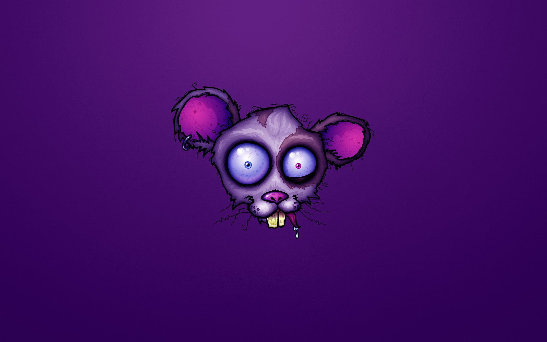 Creepy cartoon mouse head HD Wallpaper
