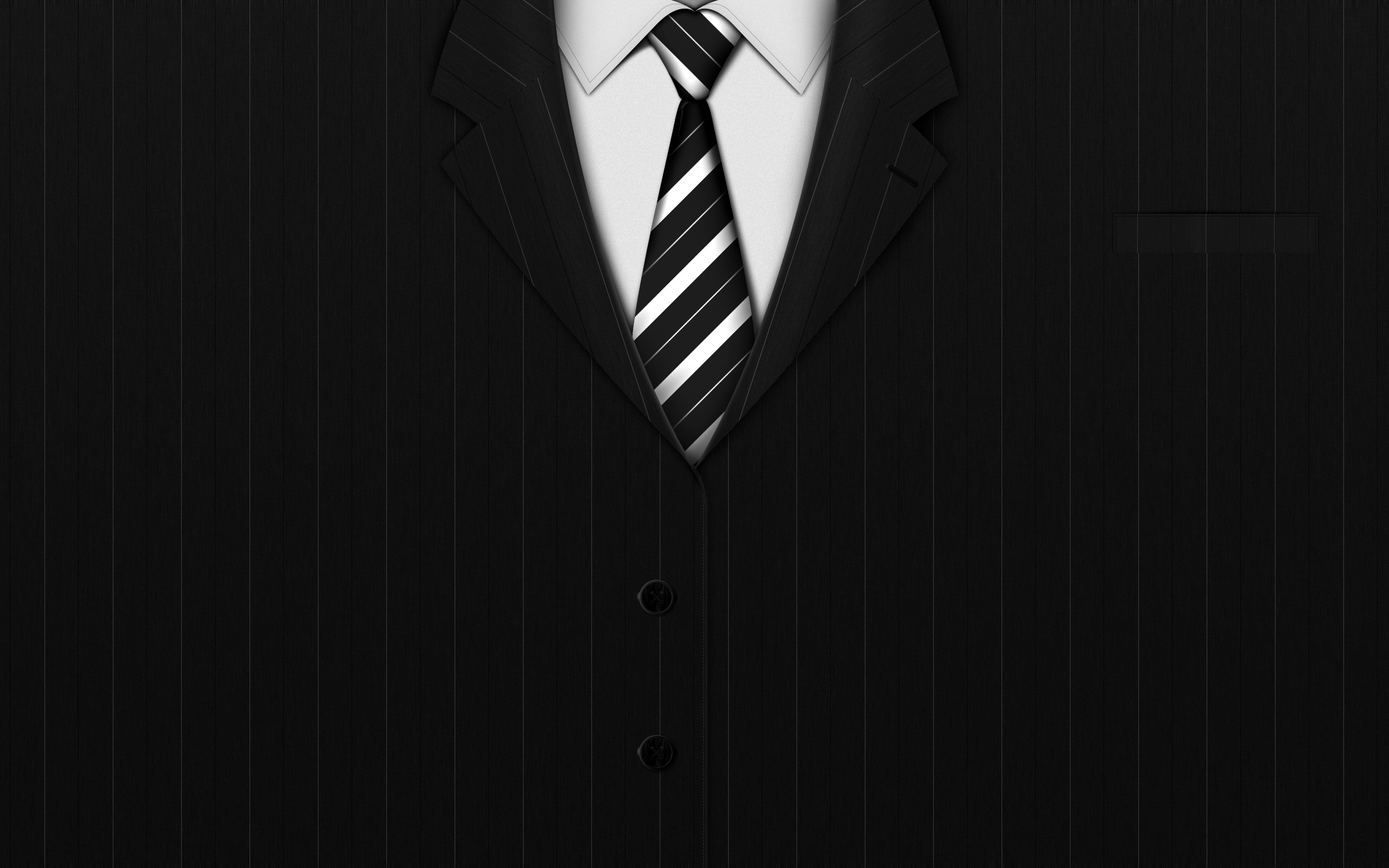 Suit with striped tie HD Wallpaper