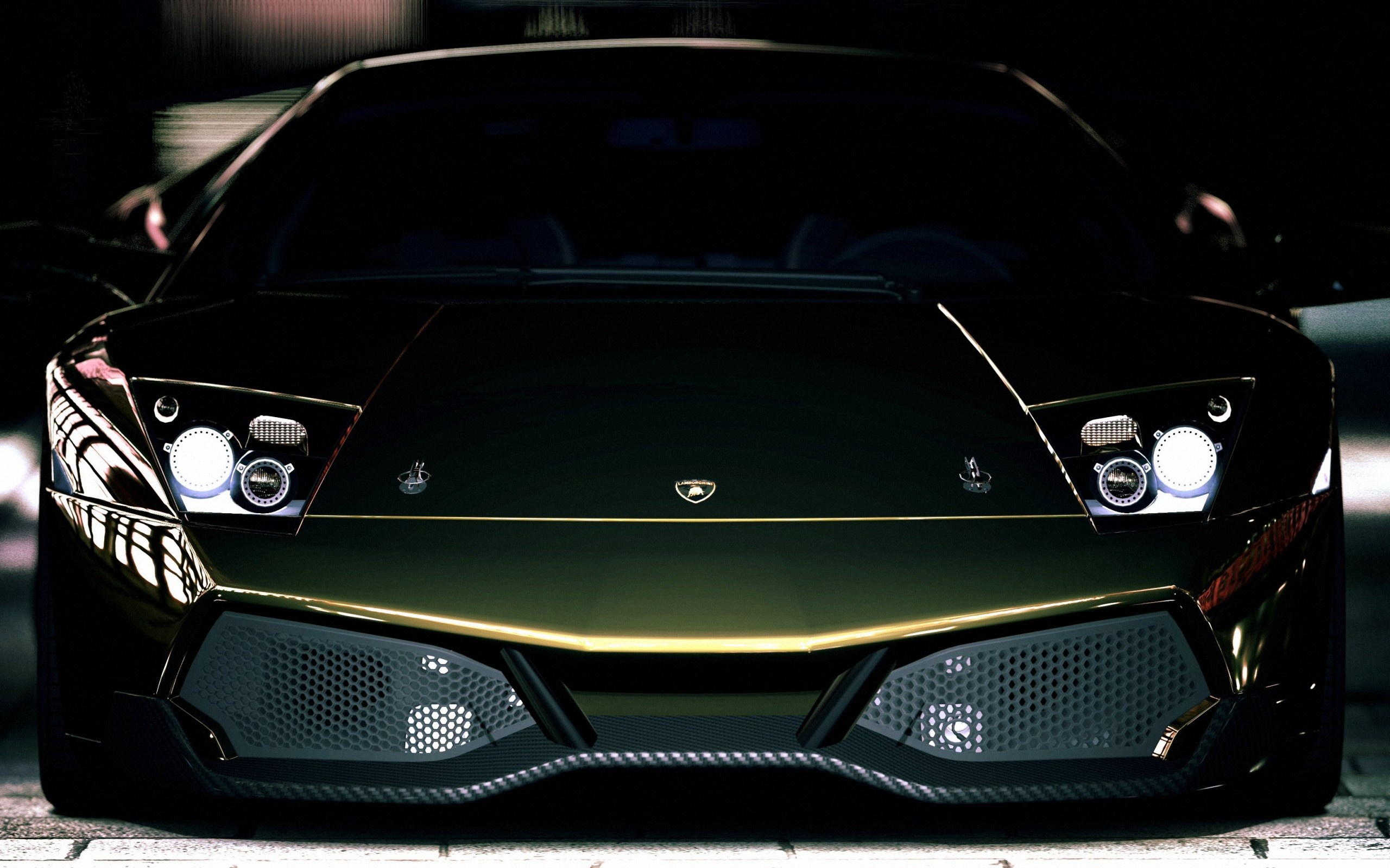 Lamborghini front view HD Wallpaper