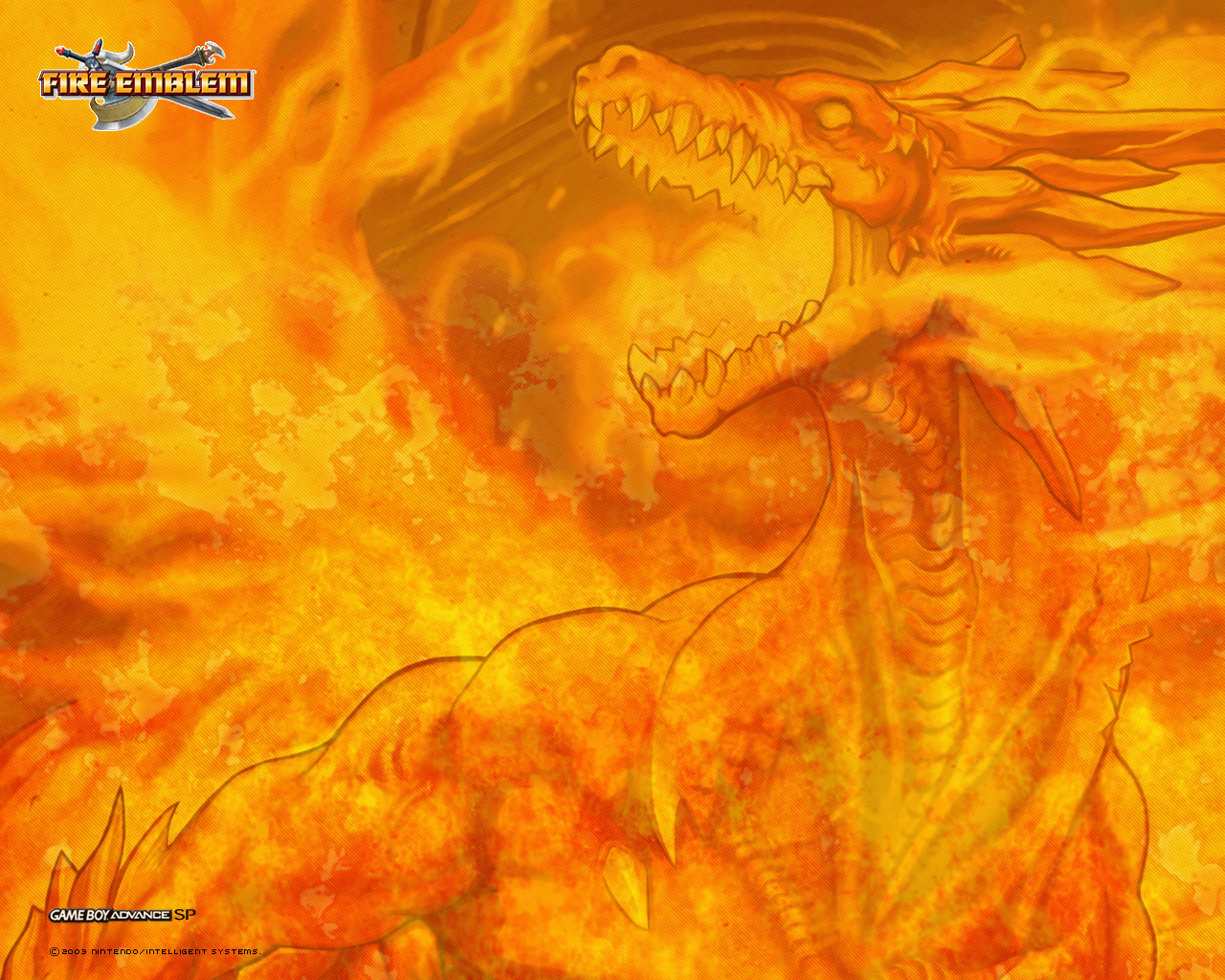Fire Emblem Dragon in Flames HD Wallpaper