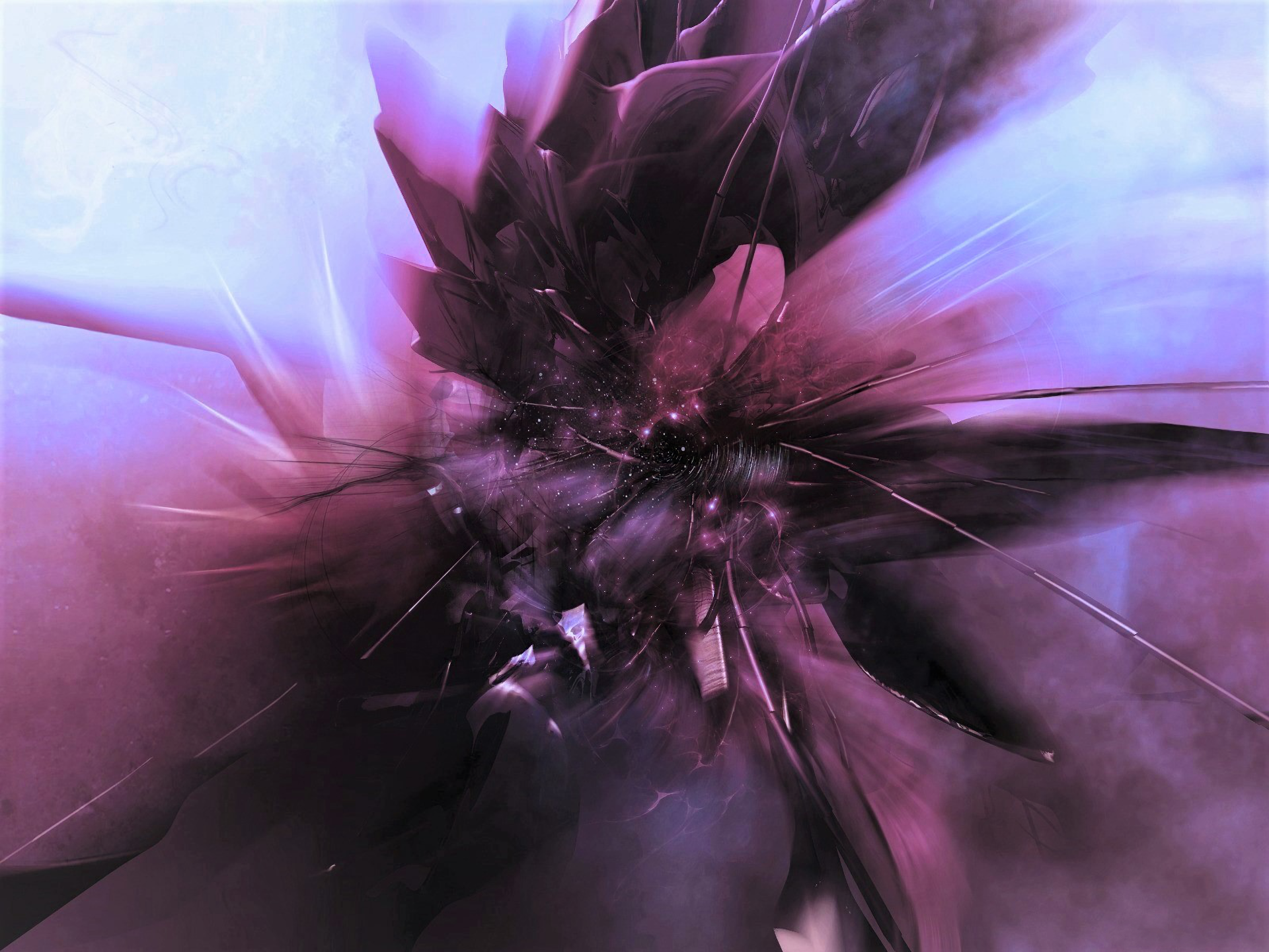 Abstract Purple Explosion HD Wallpaper