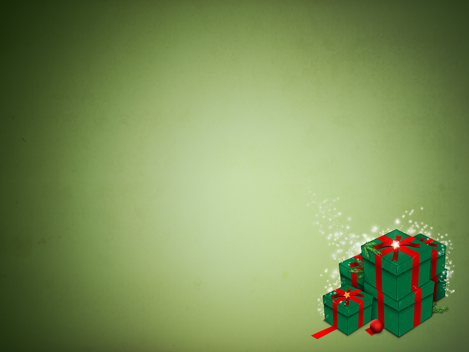 Christmas gifts with red ribbons and sparkles HD Wallpaper