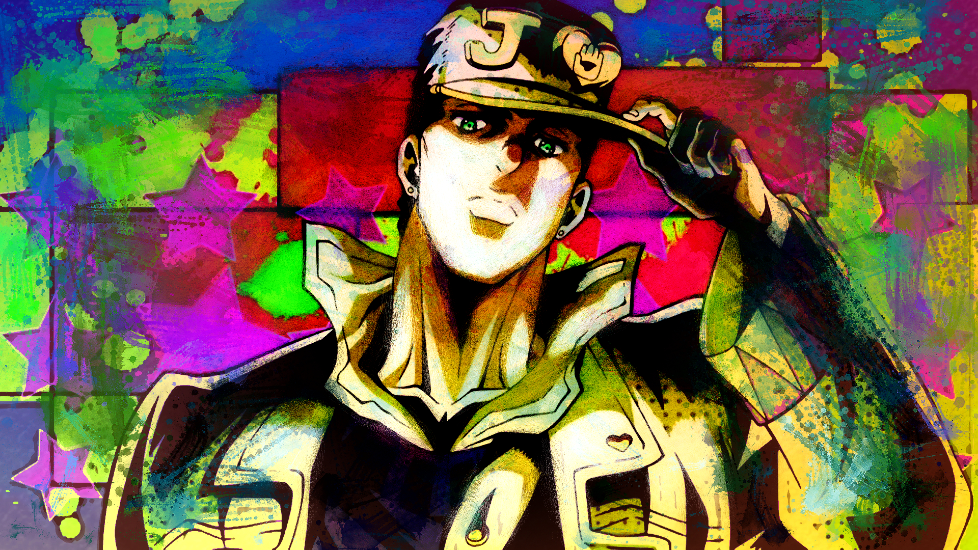 Jotaro Kujo from JoJo's Bizarre Adventure HD Wallpaper