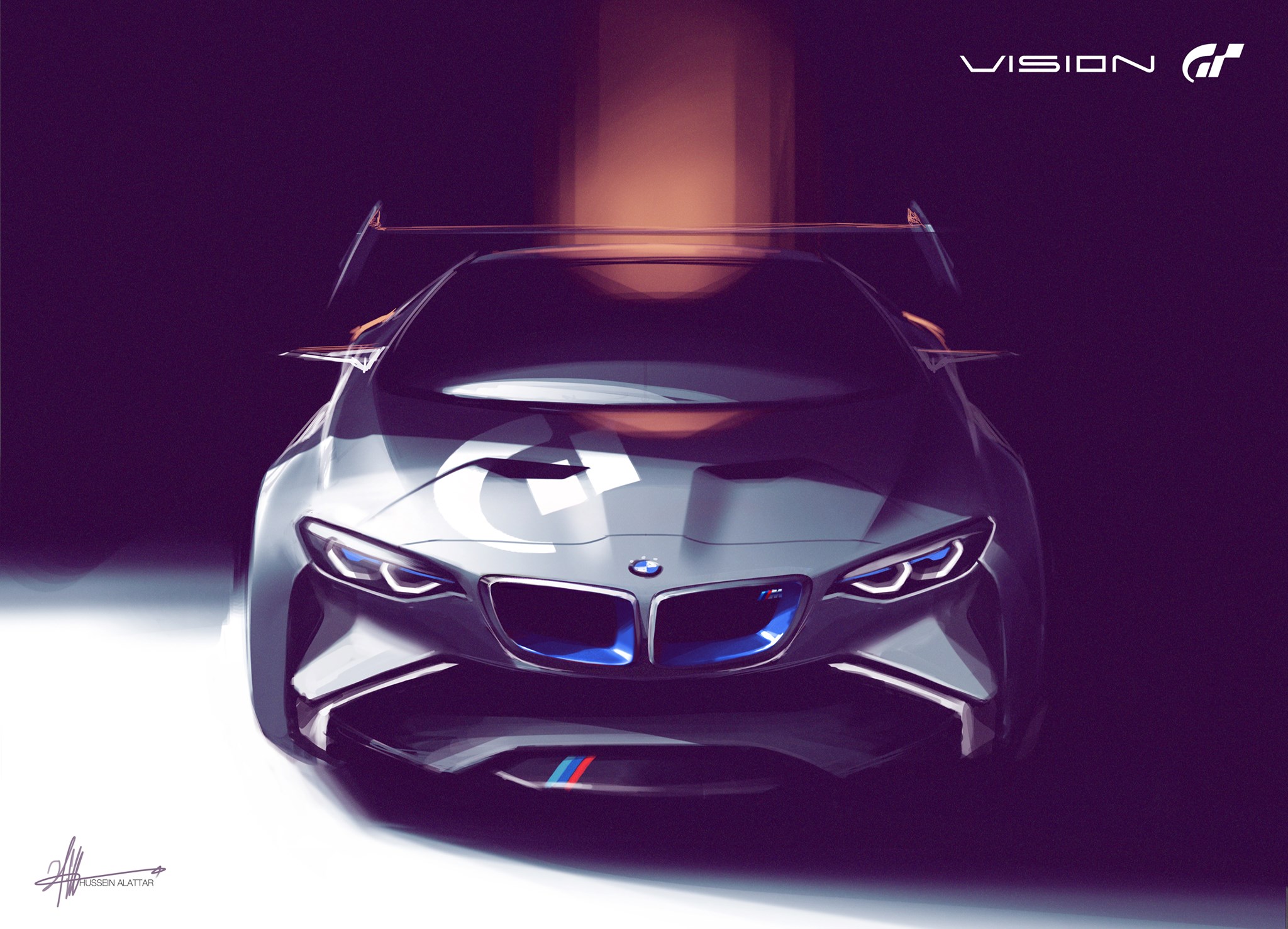 BMW Vision Gran Turismo concept car sketch HD Wallpaper