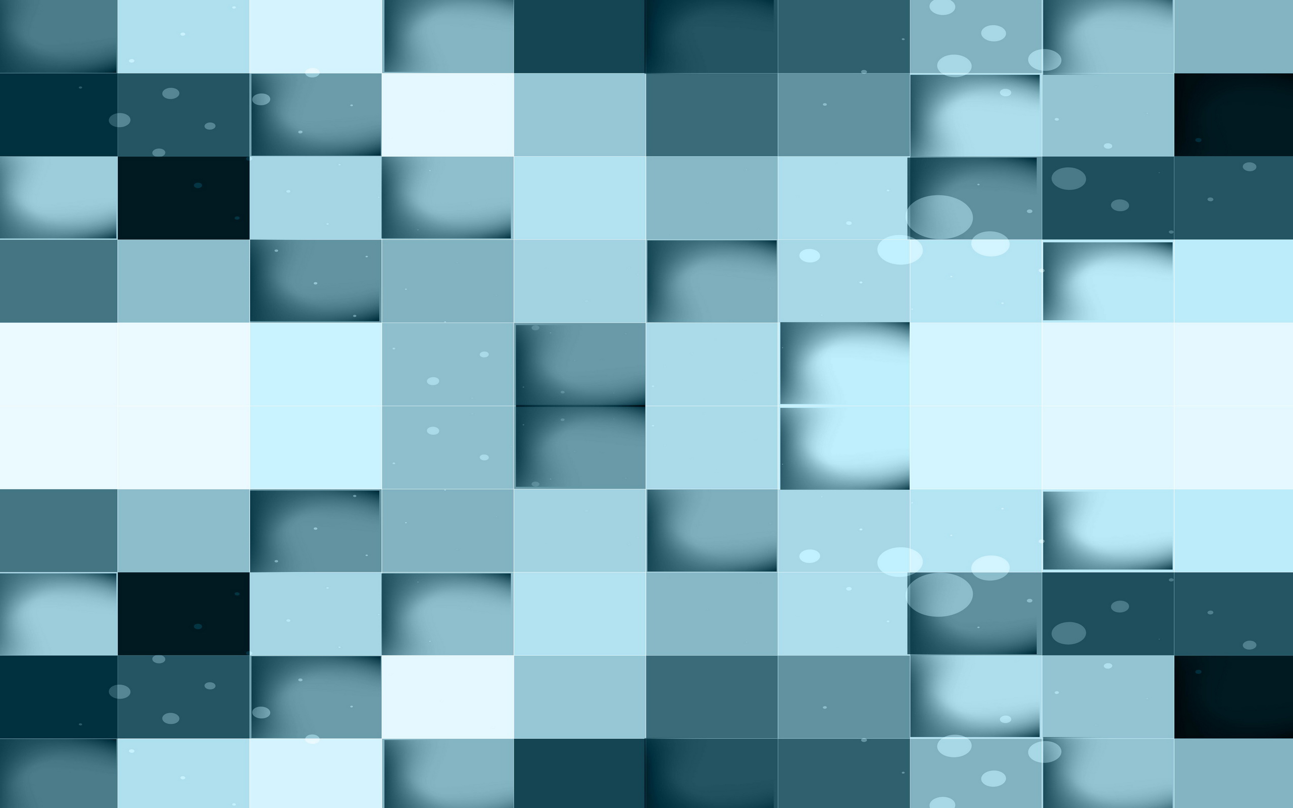 Abstract digital art pattern with blue squares HD Wallpaper