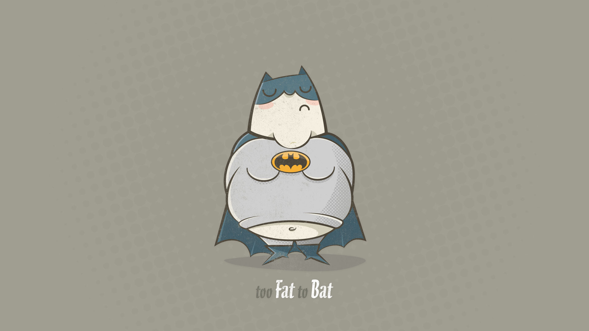 Fat Batman Too Fat to Bat HD Wallpaper