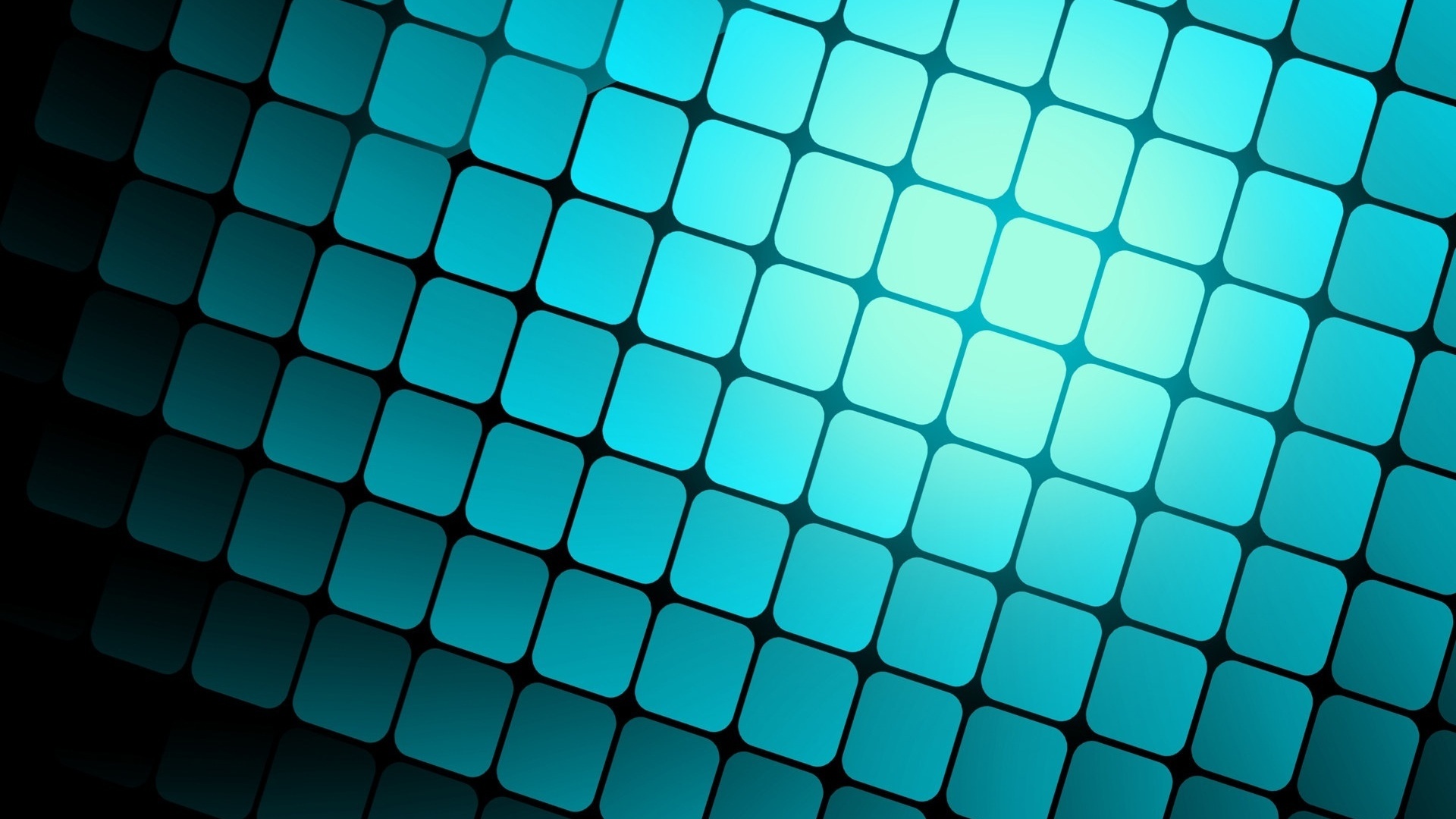 Abstract Turquoise Grid Pattern HD Wallpaper