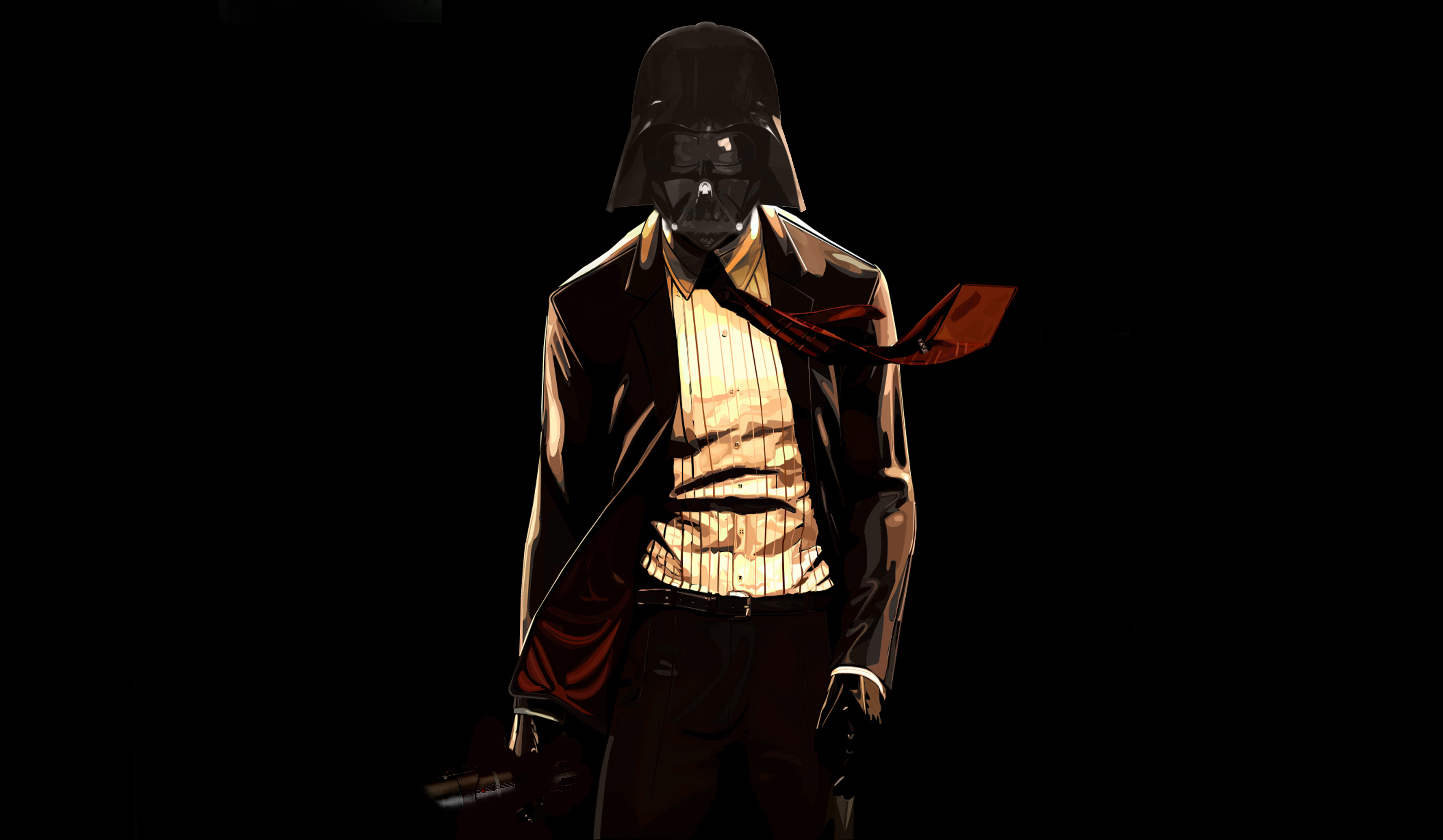 Darth Vader in a Suit HD Wallpaper