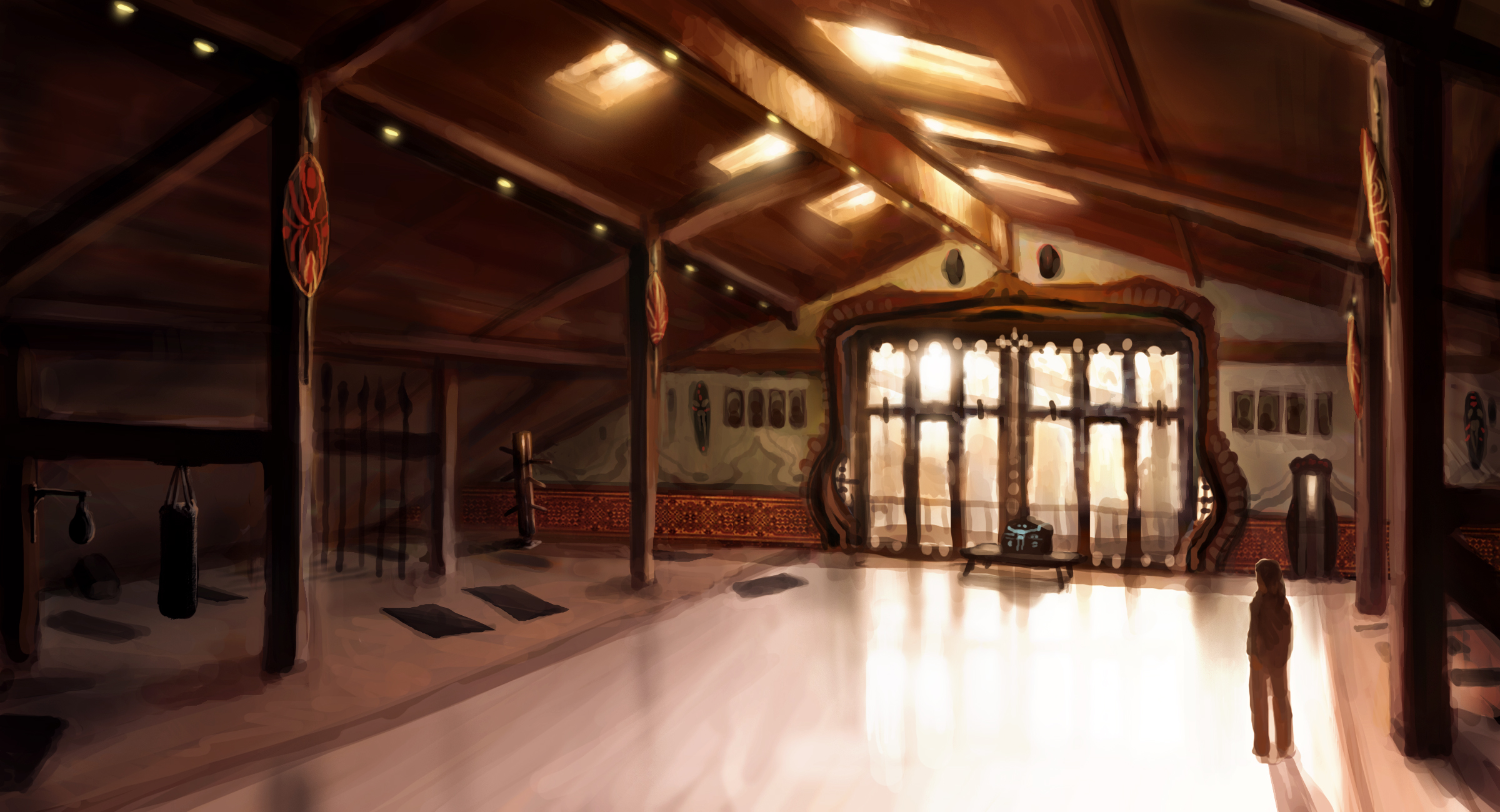 The Longest Journey interior training room HD Wallpaper