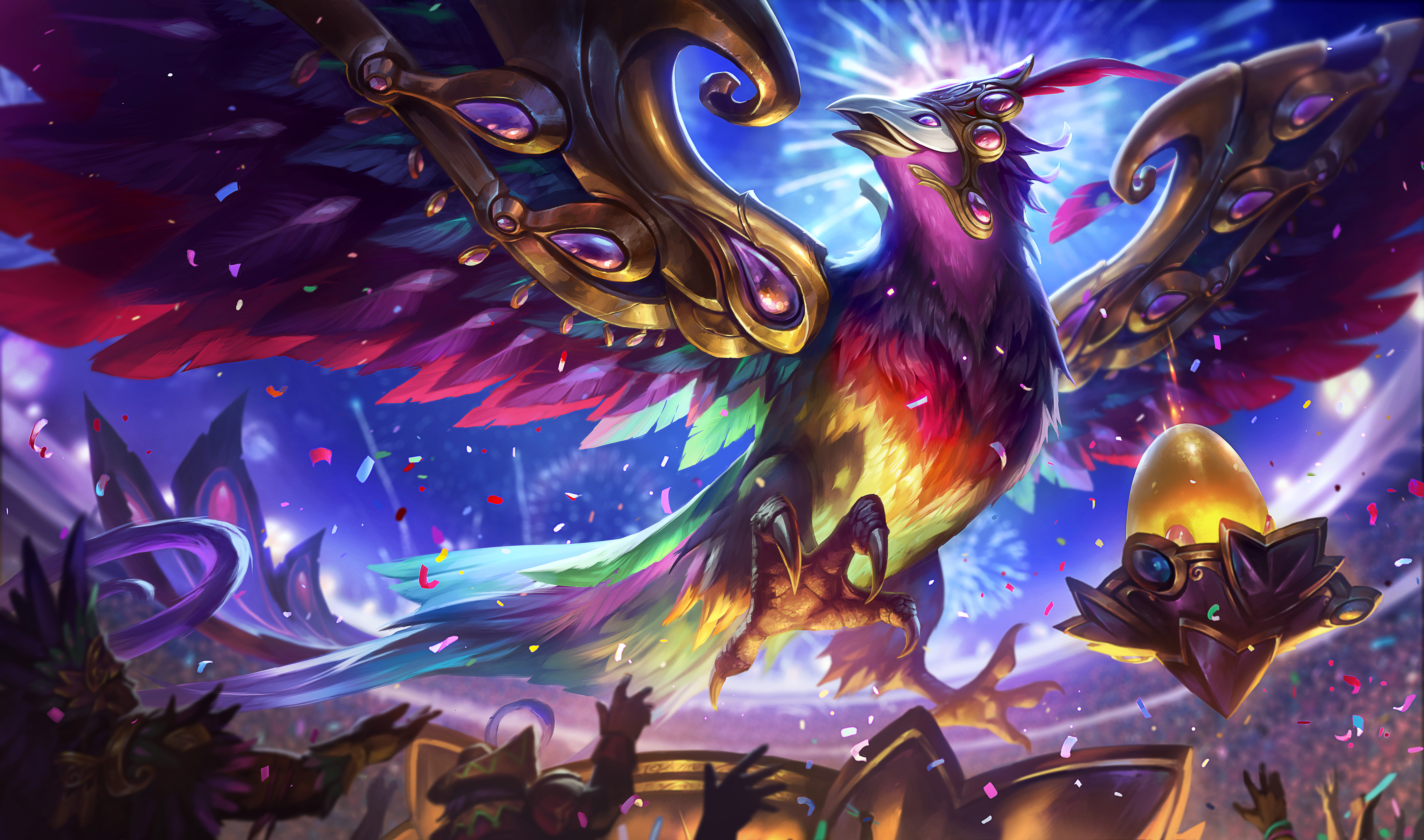 Anivia from League of Legends with golden egg HD Wallpaper