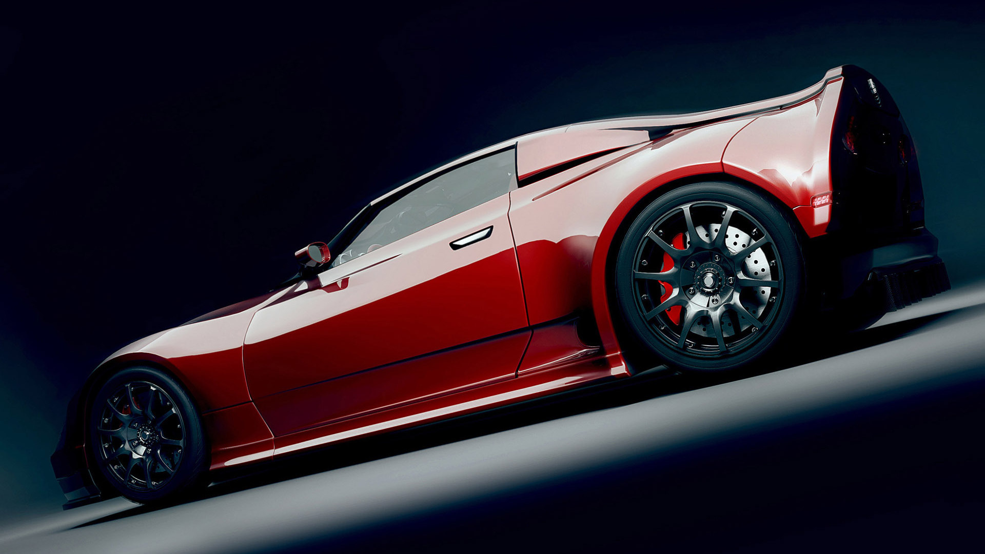 Red Corvette sports car HD Wallpaper