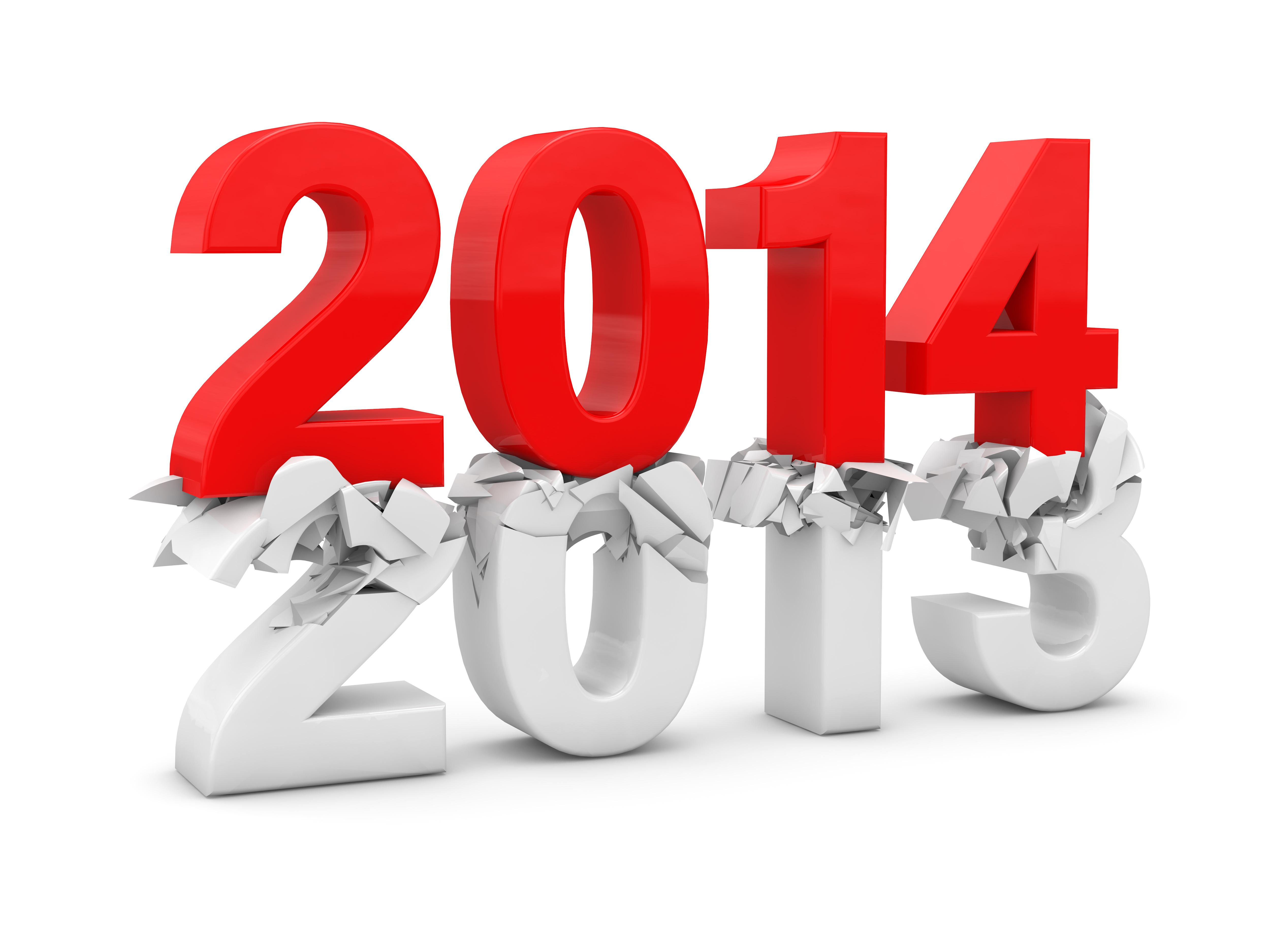 3D numbers 2014 breaking 2013 HD Wallpaper