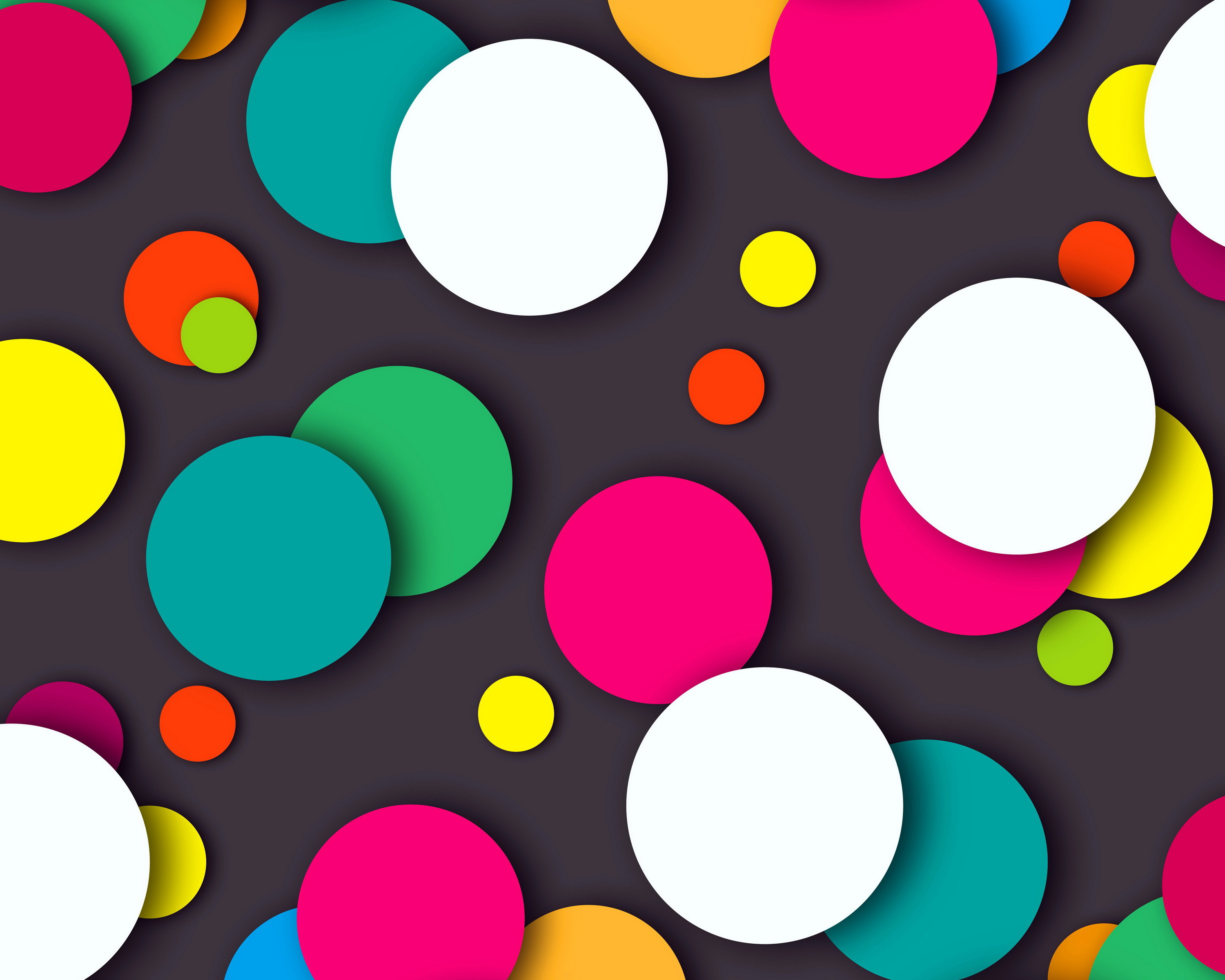 Abstract Circles Background HD Wallpaper