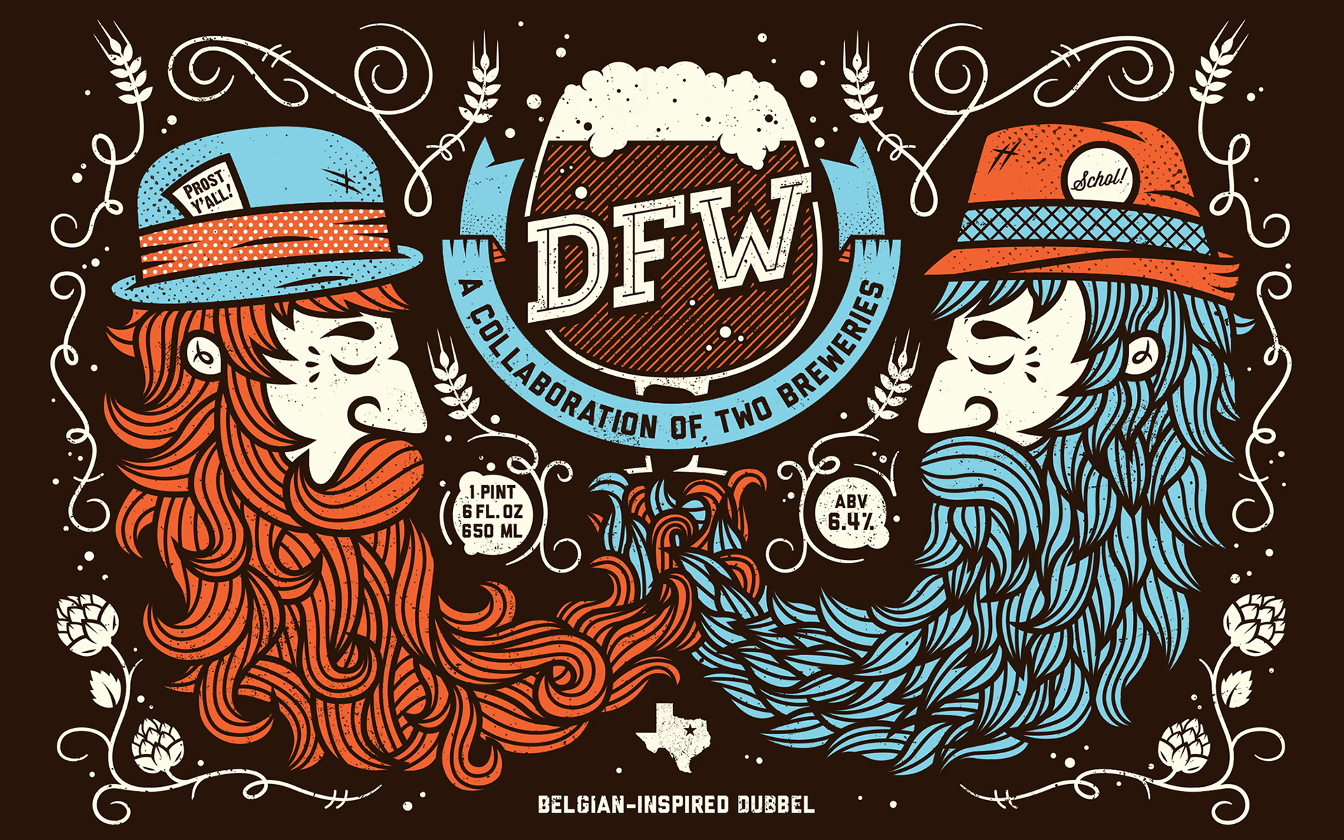 DFW Belgian-Inspired Dubbel Beer Collaboration HD Wallpaper