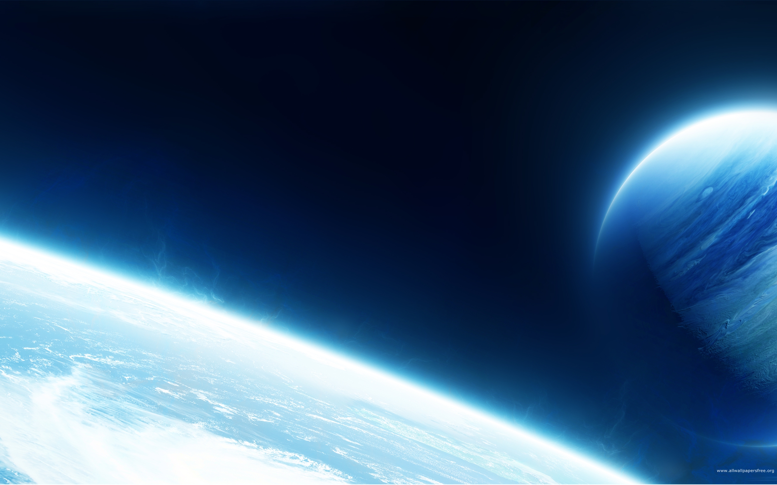 Sci Fi Planets in Deep Space HD Wallpaper