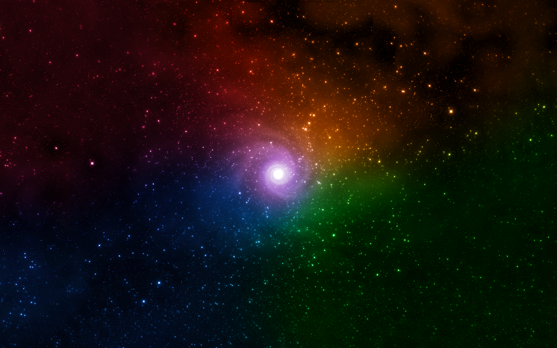 Colorful spiral galaxy in deep space HD Wallpaper