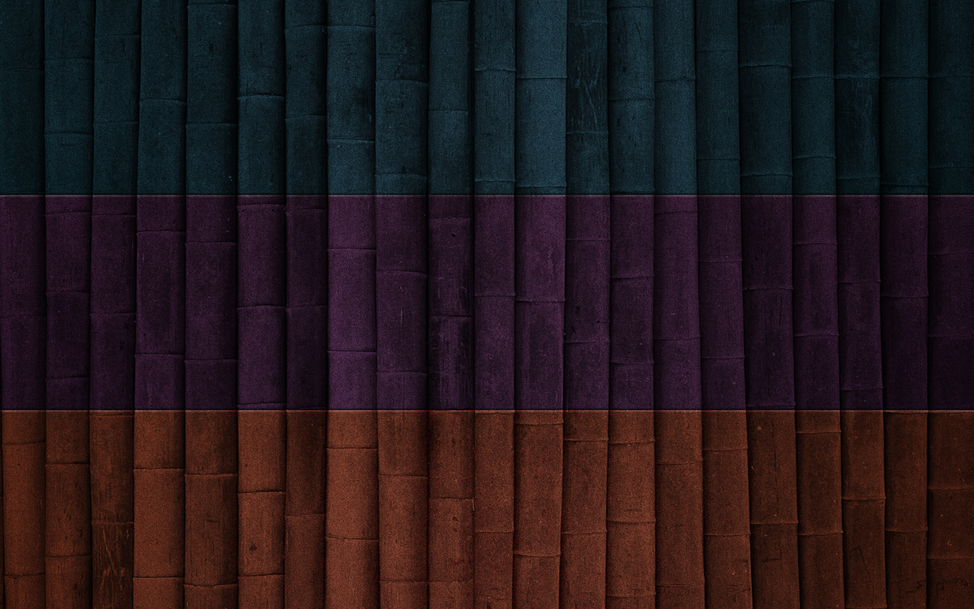 Dark Bamboo Texture with Color Stripes HD Wallpaper