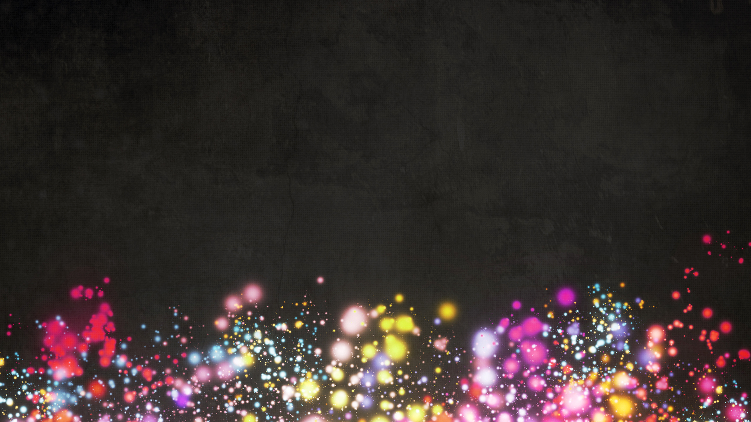 Abstract colorful bokeh lights on dark background HD Wallpaper
