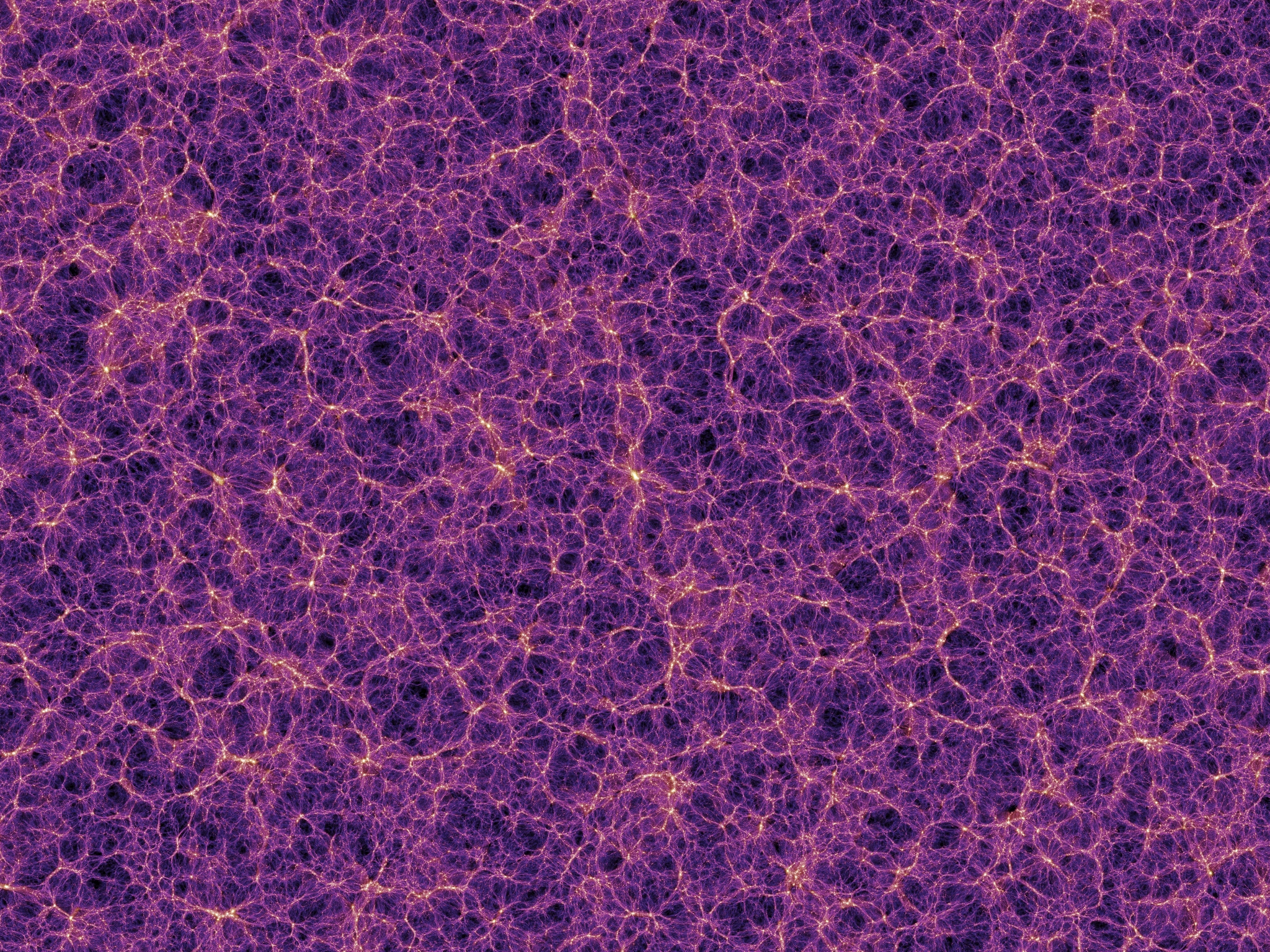 Cosmic Web Simulation HD Wallpaper