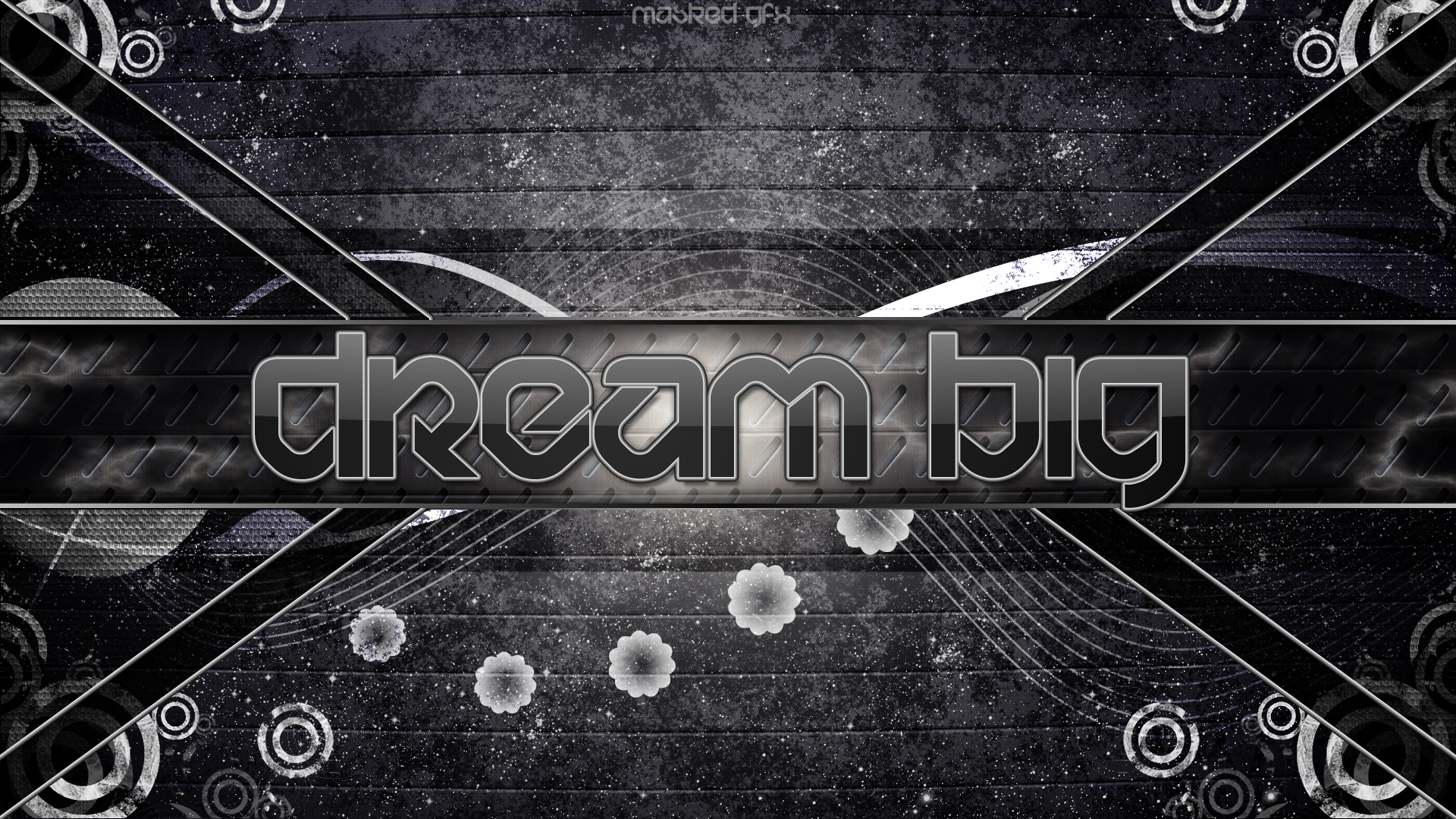 Dream Big text on abstract background HD Wallpaper
