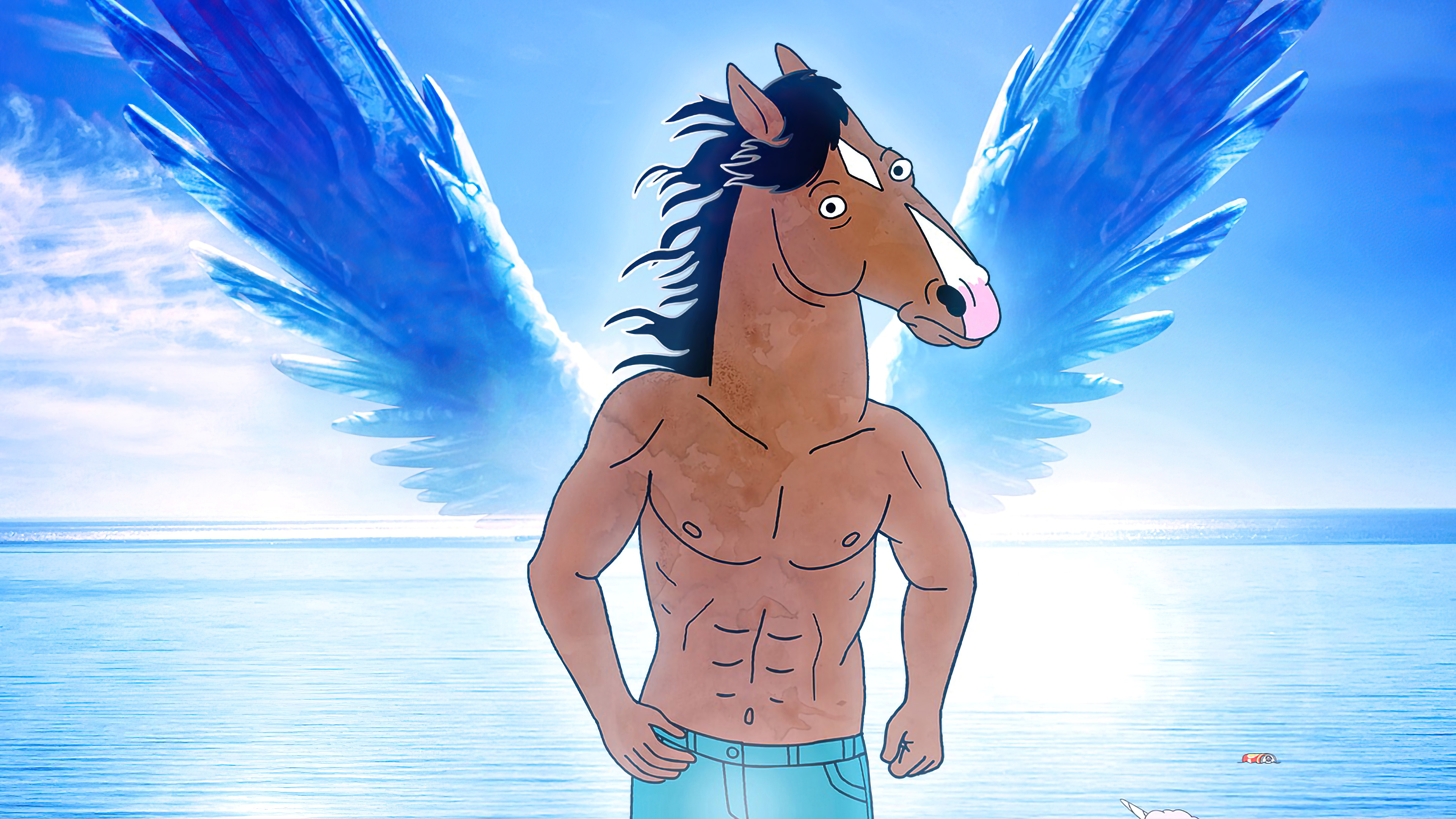 BoJack Horseman with Wings 4K HD Wallpaper
