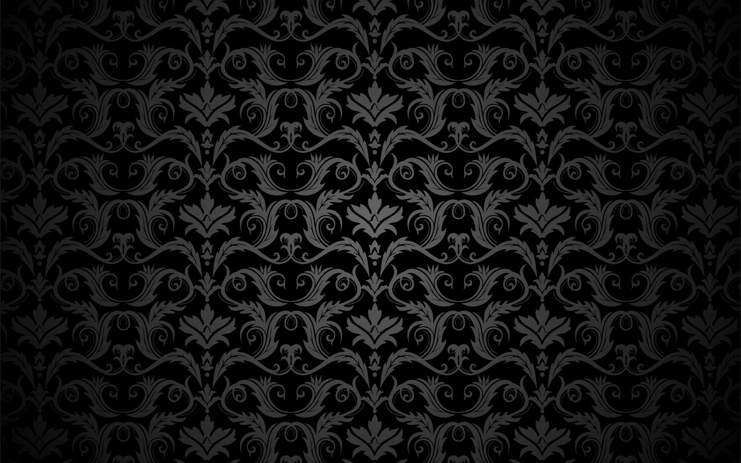 Dark Damask Pattern HD Wallpaper