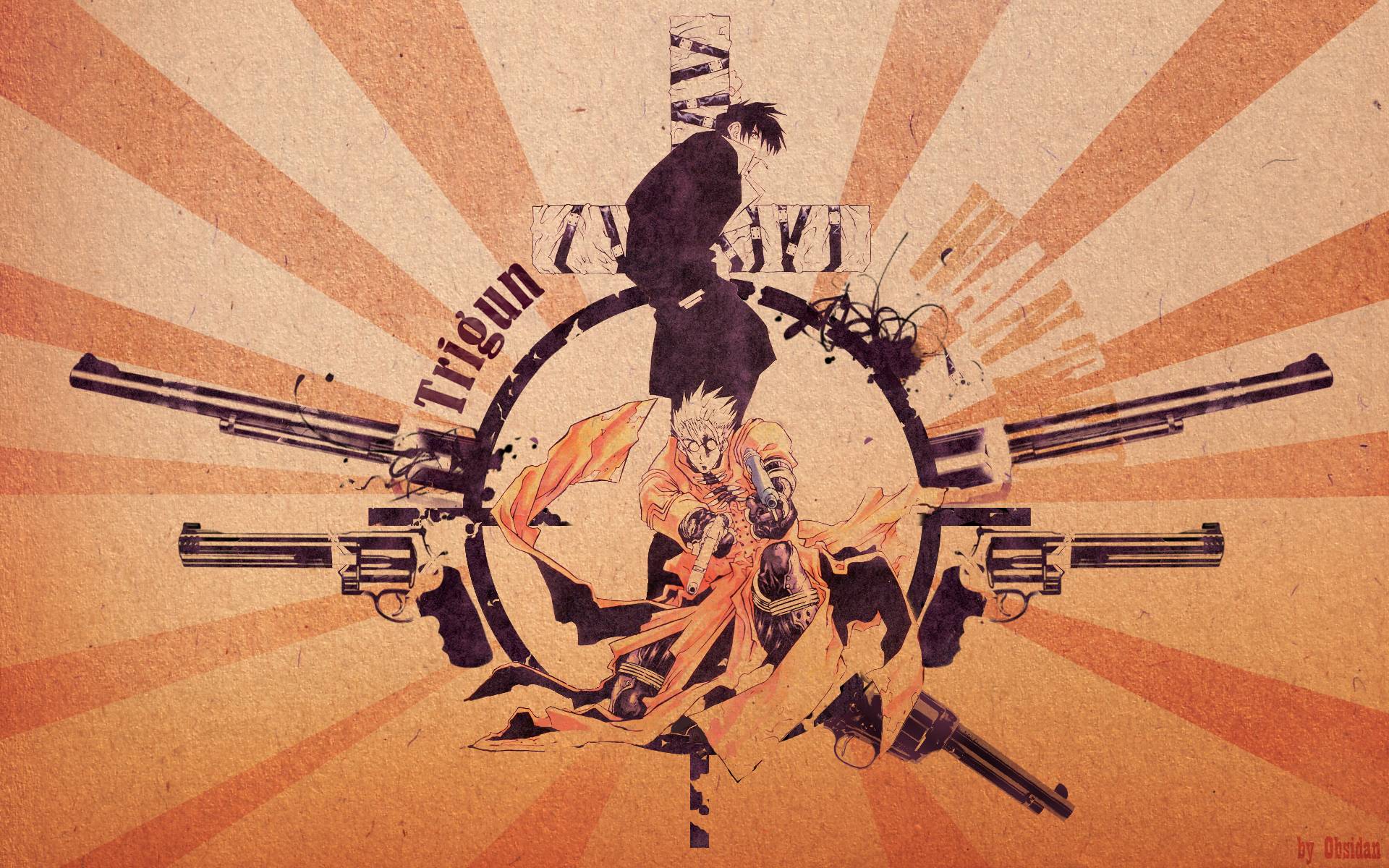 Vash the Stampede and Nicholas D. Wolfwood from Trigun HD Wallpaper