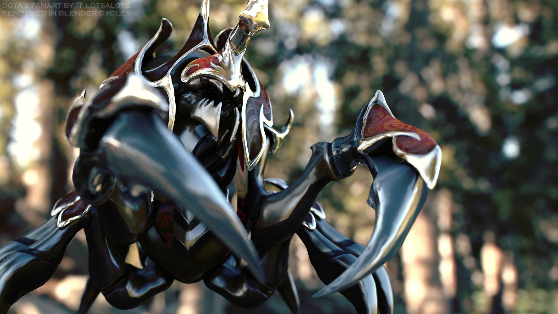 Dota 2 Fan Art: Broodmother HD Wallpaper