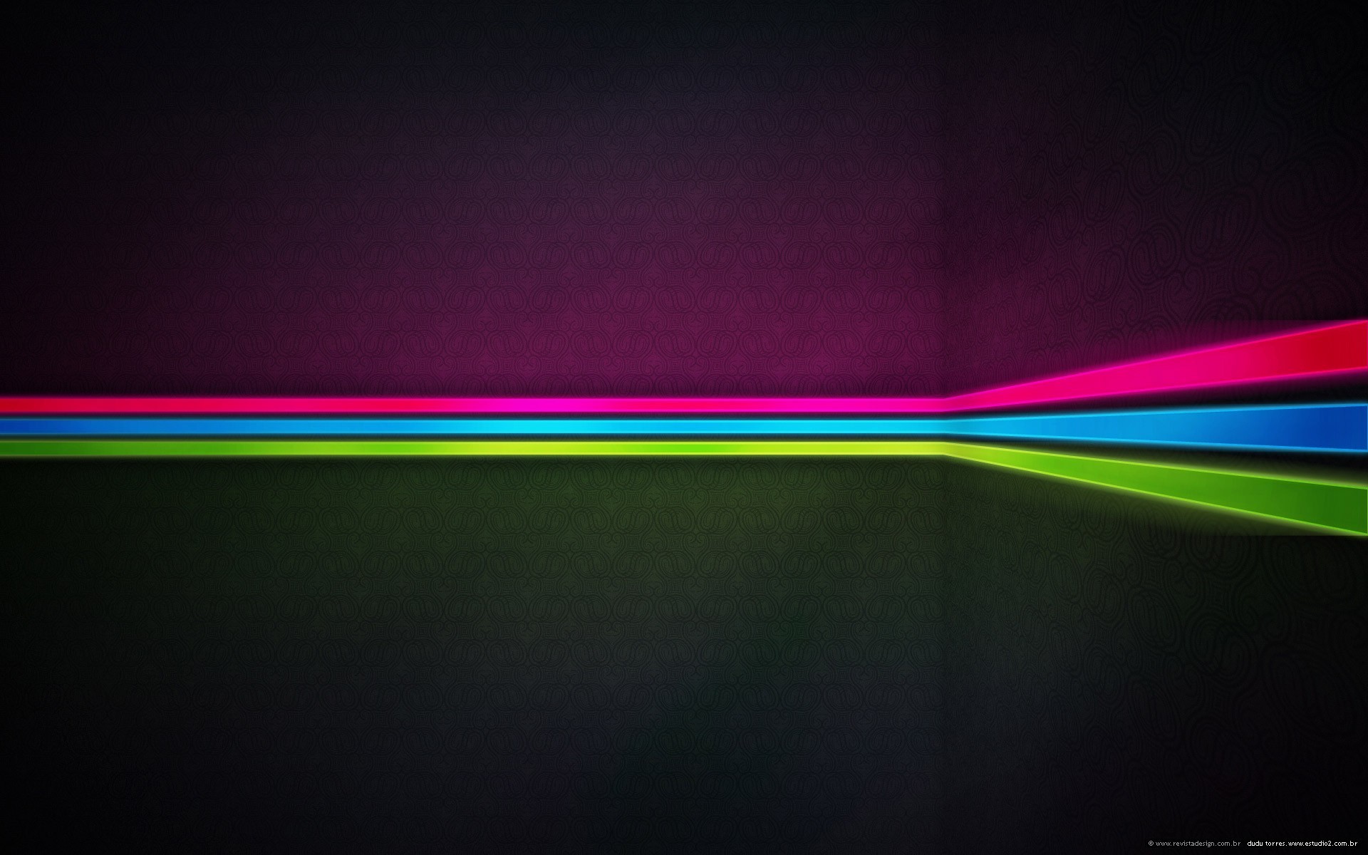 Abstract lines wallpaper with neon colors HD Wallpaper