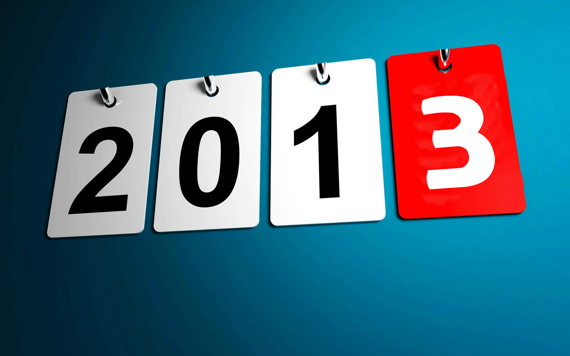 New Year 2013 calendar cards HD Wallpaper