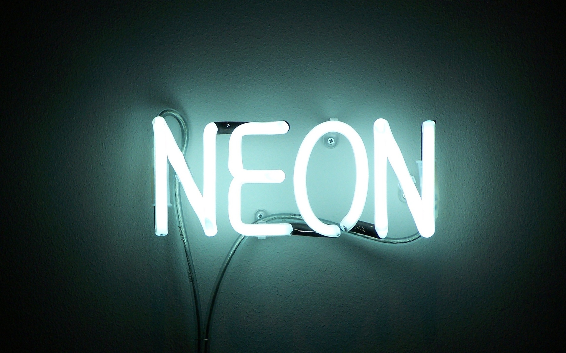 Neon sign on a wall HD Wallpaper