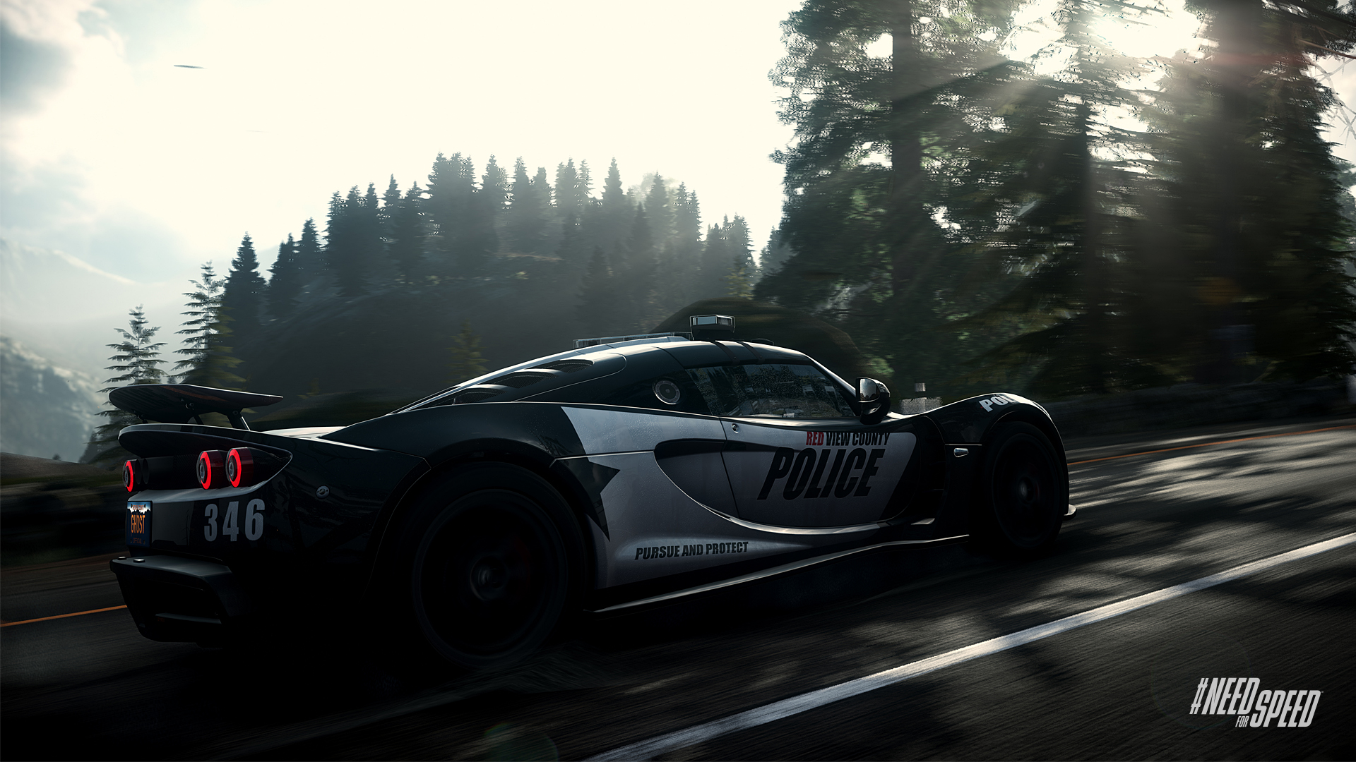 Hennessey Venom GT Police Car in Need for Speed HD Wallpaper