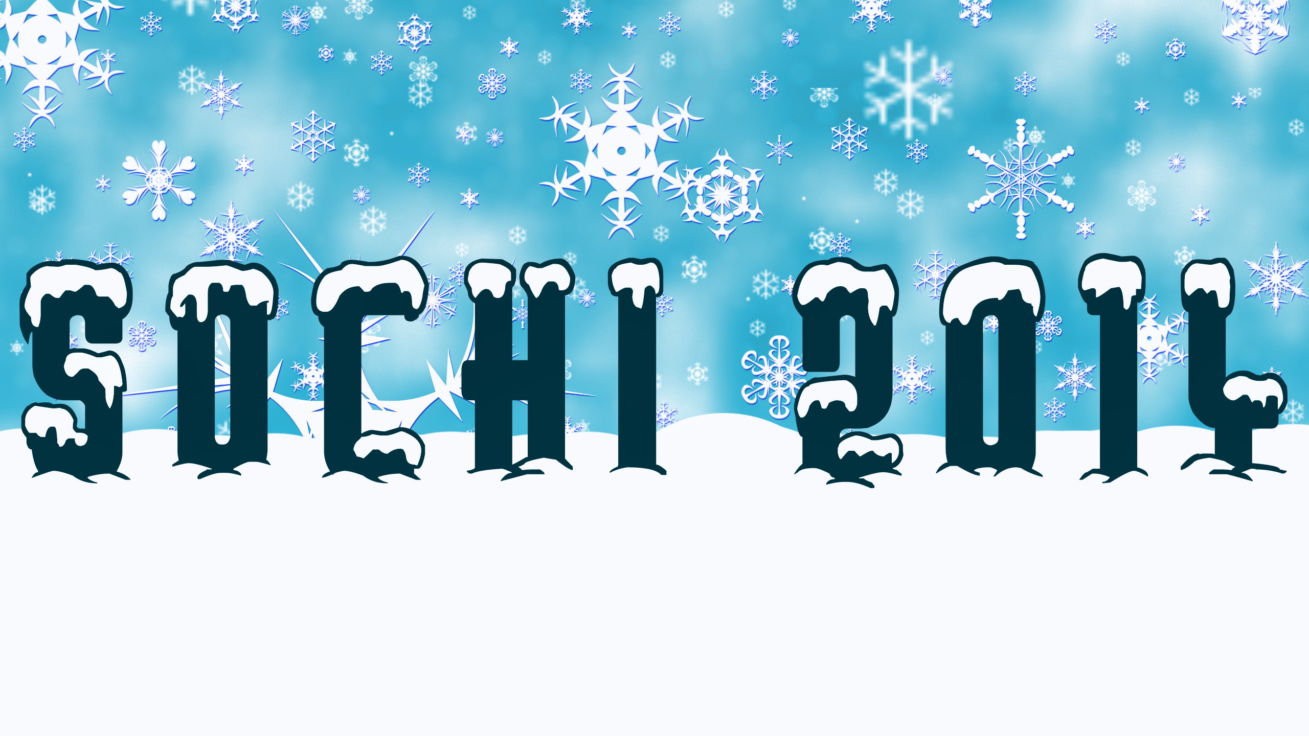 Sochi 2014 Winter Olympics Snowflakes HD Wallpaper