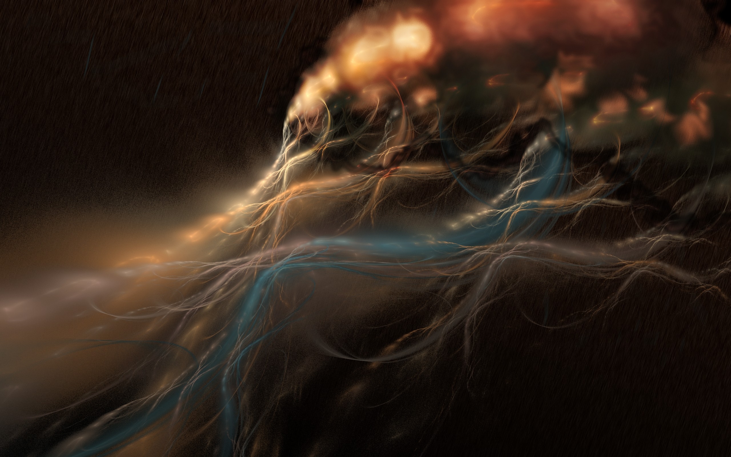 Abstract Fractal Storm HD Wallpaper