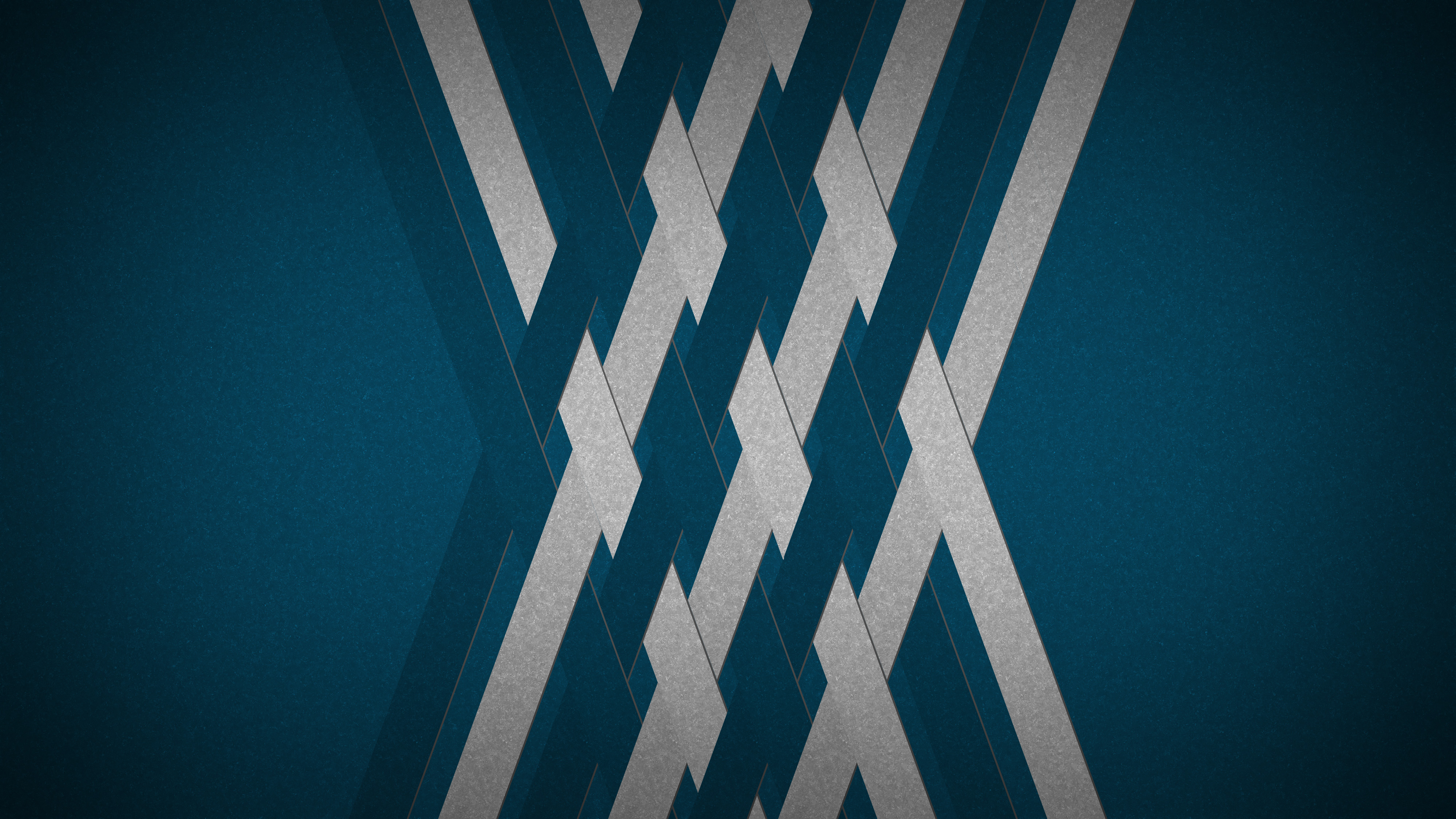 Blue and silver abstract geometric pattern HD Wallpaper